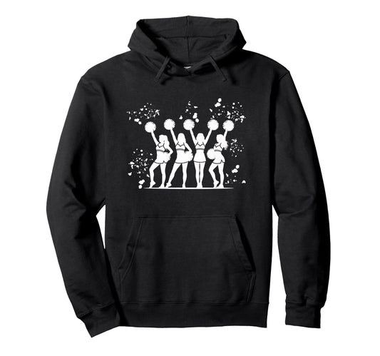 Cheerleader Team Cheer Mom Love Hoodie - Fun Novelty Design for Adults - T-Shirt, Sweatshirt, Hoodie