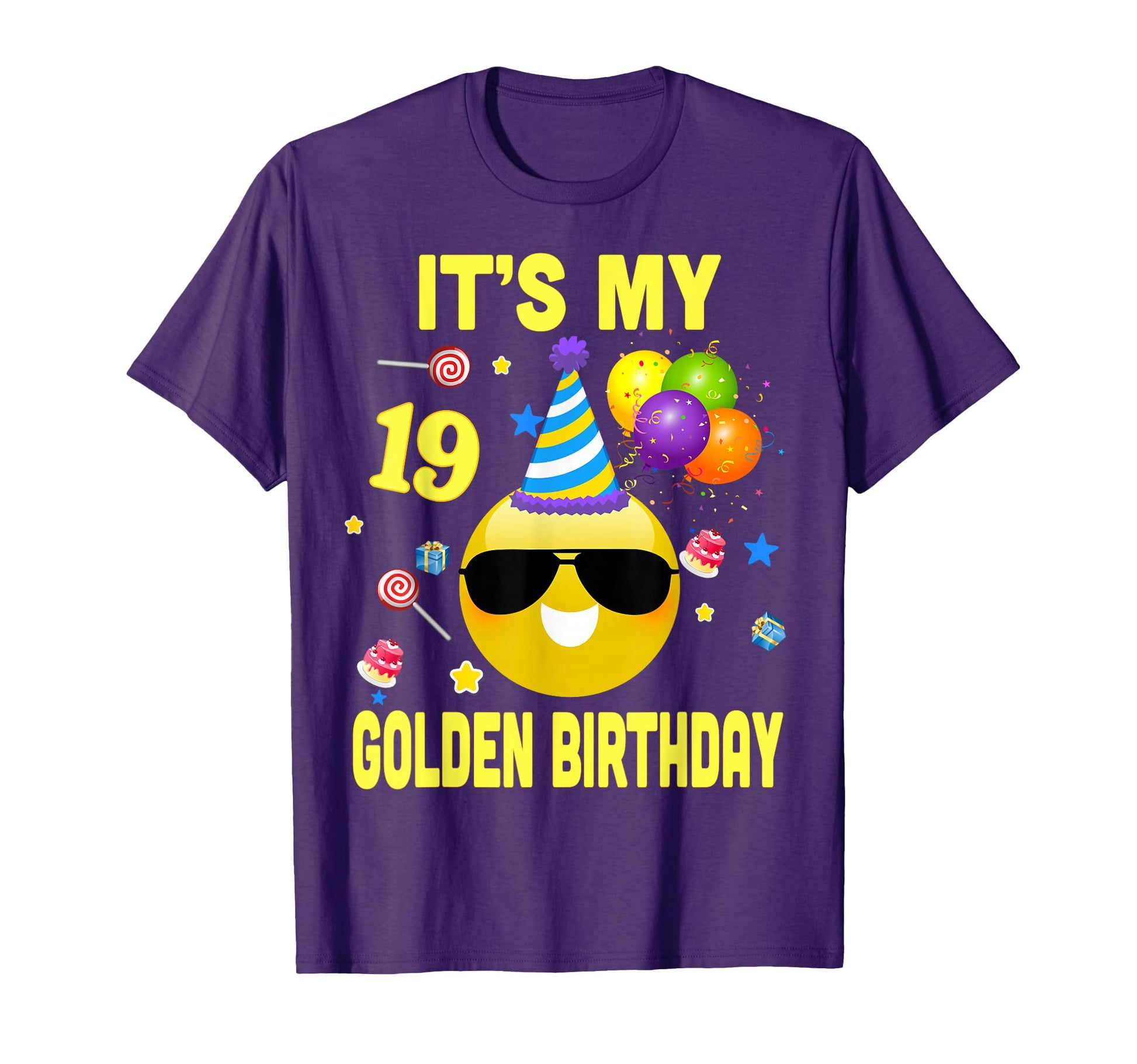 19Th Birthday Gifts Its My Golden T-Shirt - Minimalist Print Men Women - T-Shirt, Sweatshirt, Hoodie