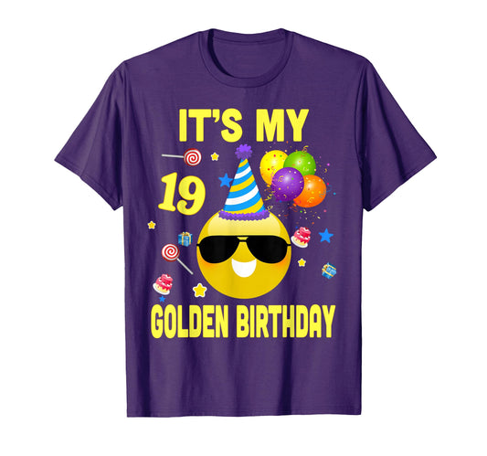 19Th Birthday Gifts Its My Golden T-Shirt - Minimalist Print Men Women - T-Shirt, Sweatshirt, Hoodie