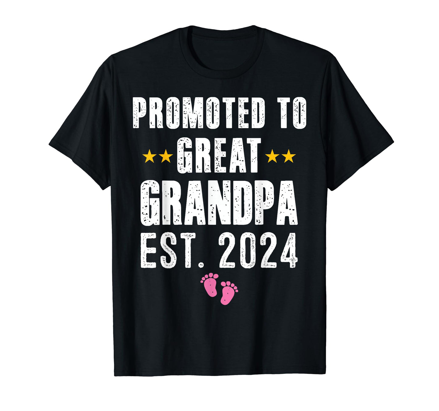 New Grandpa 2024 Promoted To Great T-Shirt - Minimalist Print for Adults - T-Shirt, Sweatshirt, Hoodie