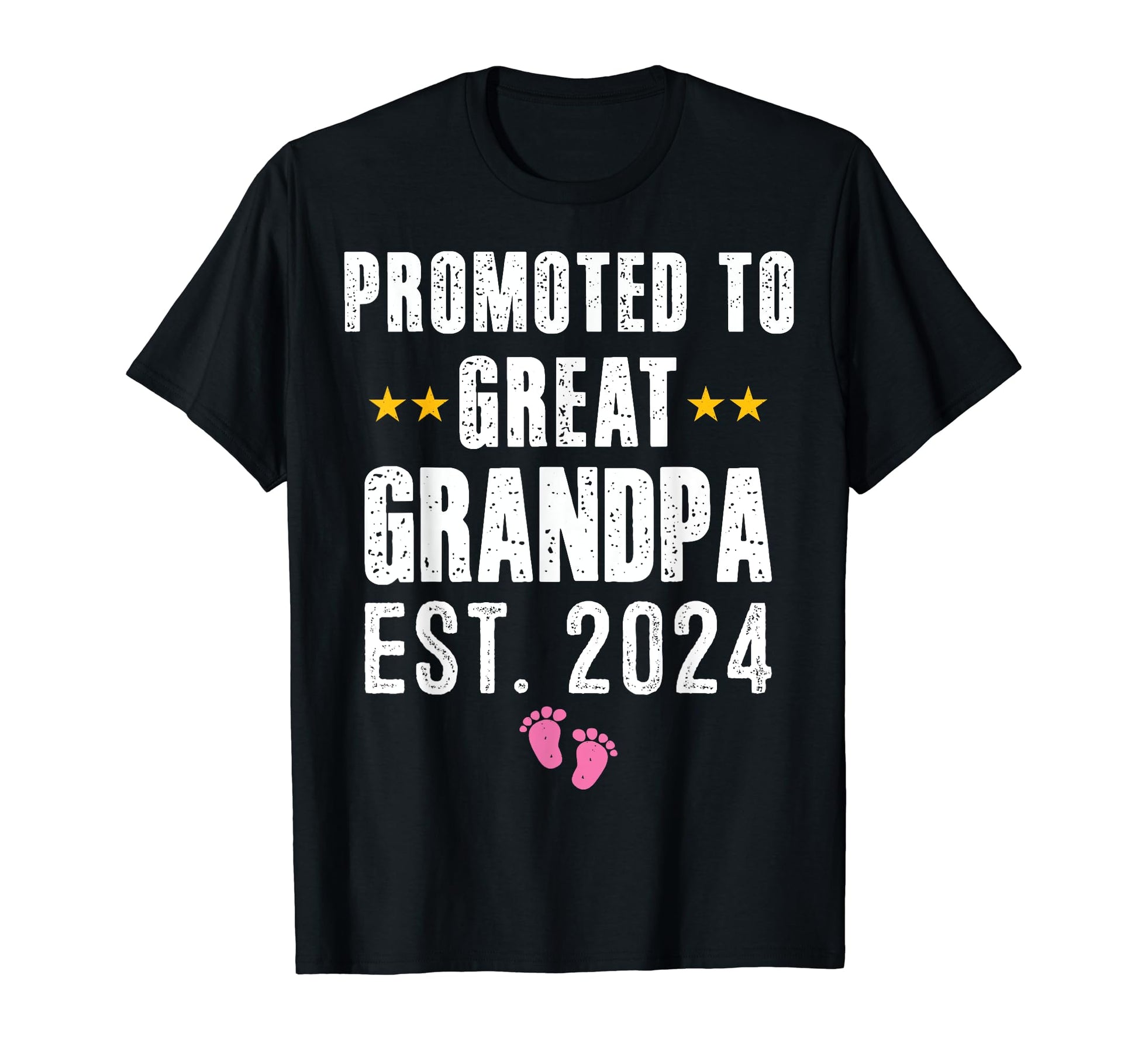 New Grandpa 2024 Promoted To Great T-Shirt - Minimalist Print for Adults - T-Shirt, Sweatshirt, Hoodie