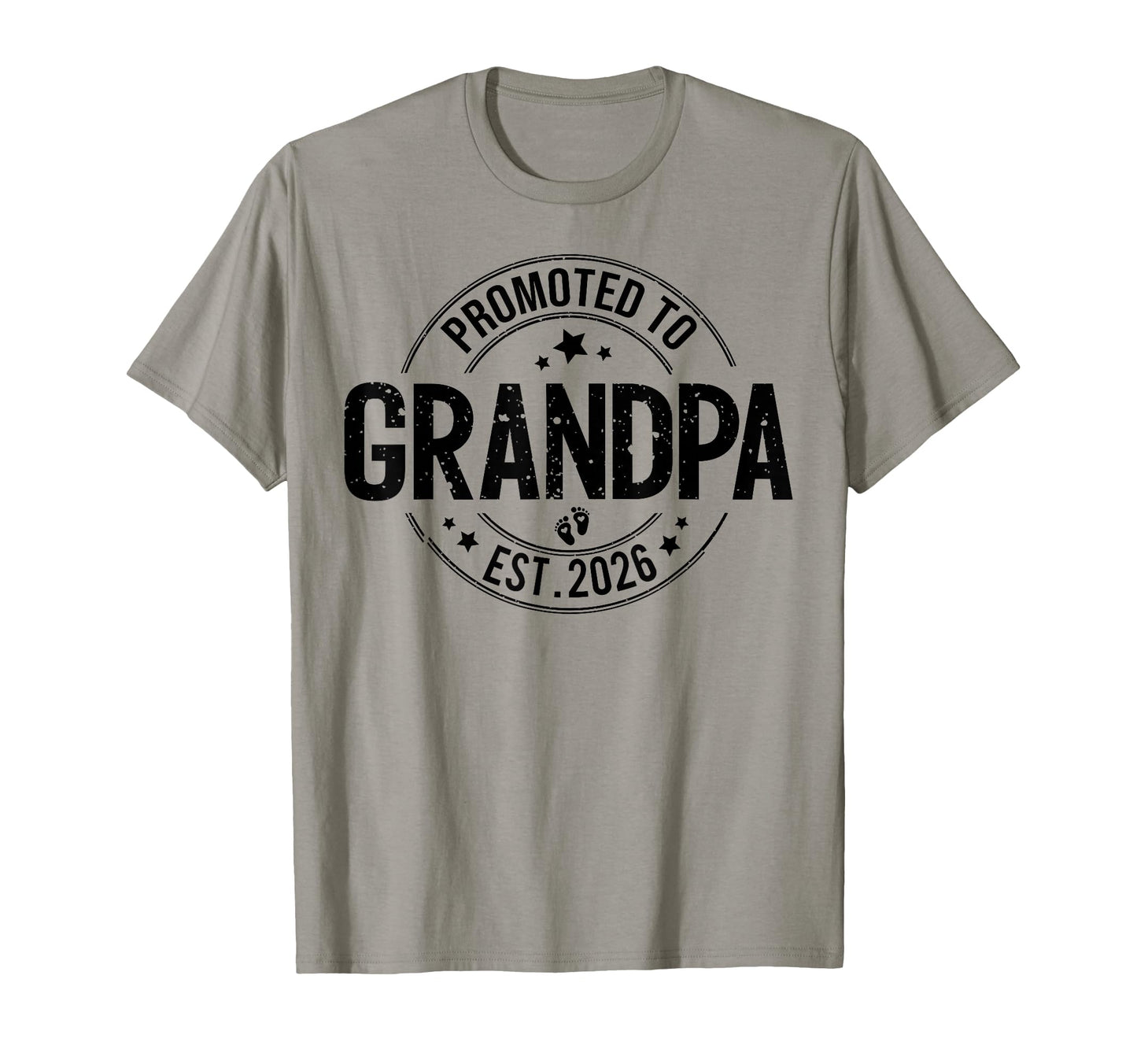 Promoted To Grandpa Est 2026 T-Shirt - Custom Art Print Unisex - T-Shirt, Sweatshirt, Hoodie