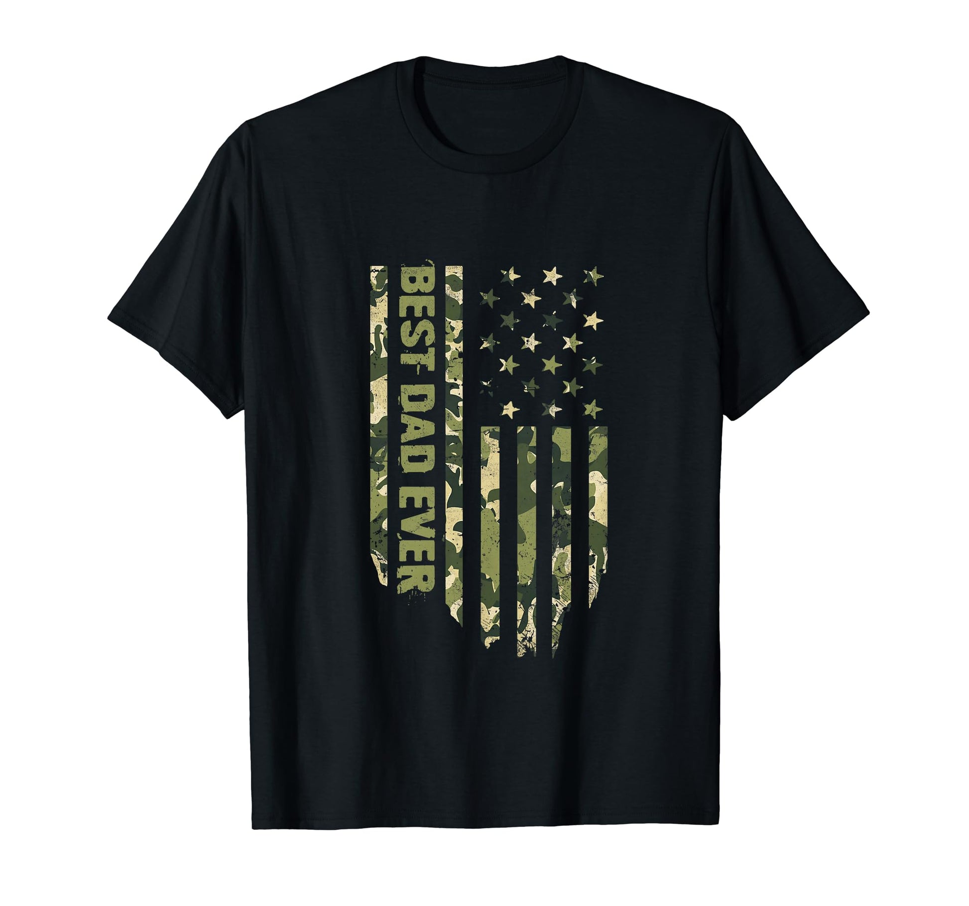 Camo Best Dad Ever Usa Flag Patriotic T-Shirt - Trendy Graphic Men Women - T-Shirt, Sweatshirt, Hoodie