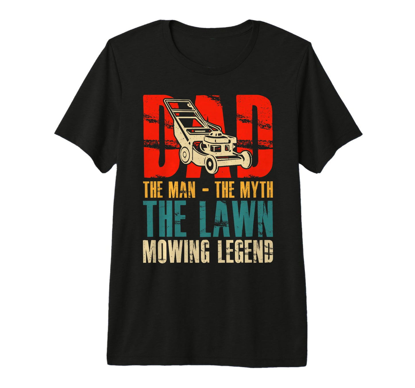 Dad Myth Lawn Mowing Legend Tri Blend T-Shirt - Streetwear Style Men Women - T-Shirt, Sweatshirt, Hoodie