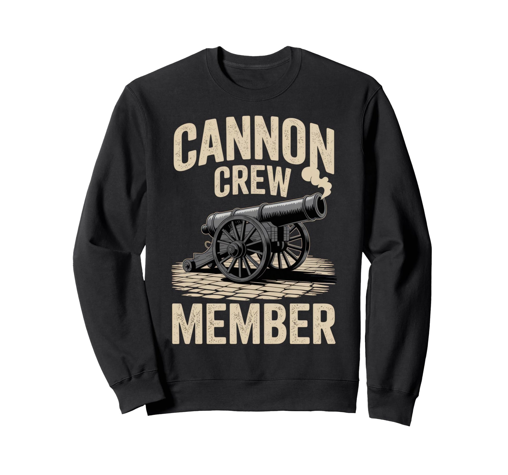 Cannon Crew Member Funny Military Sweatshirt - Minimalist Print Men Women - T-Shirt, Sweatshirt, Hoodie
