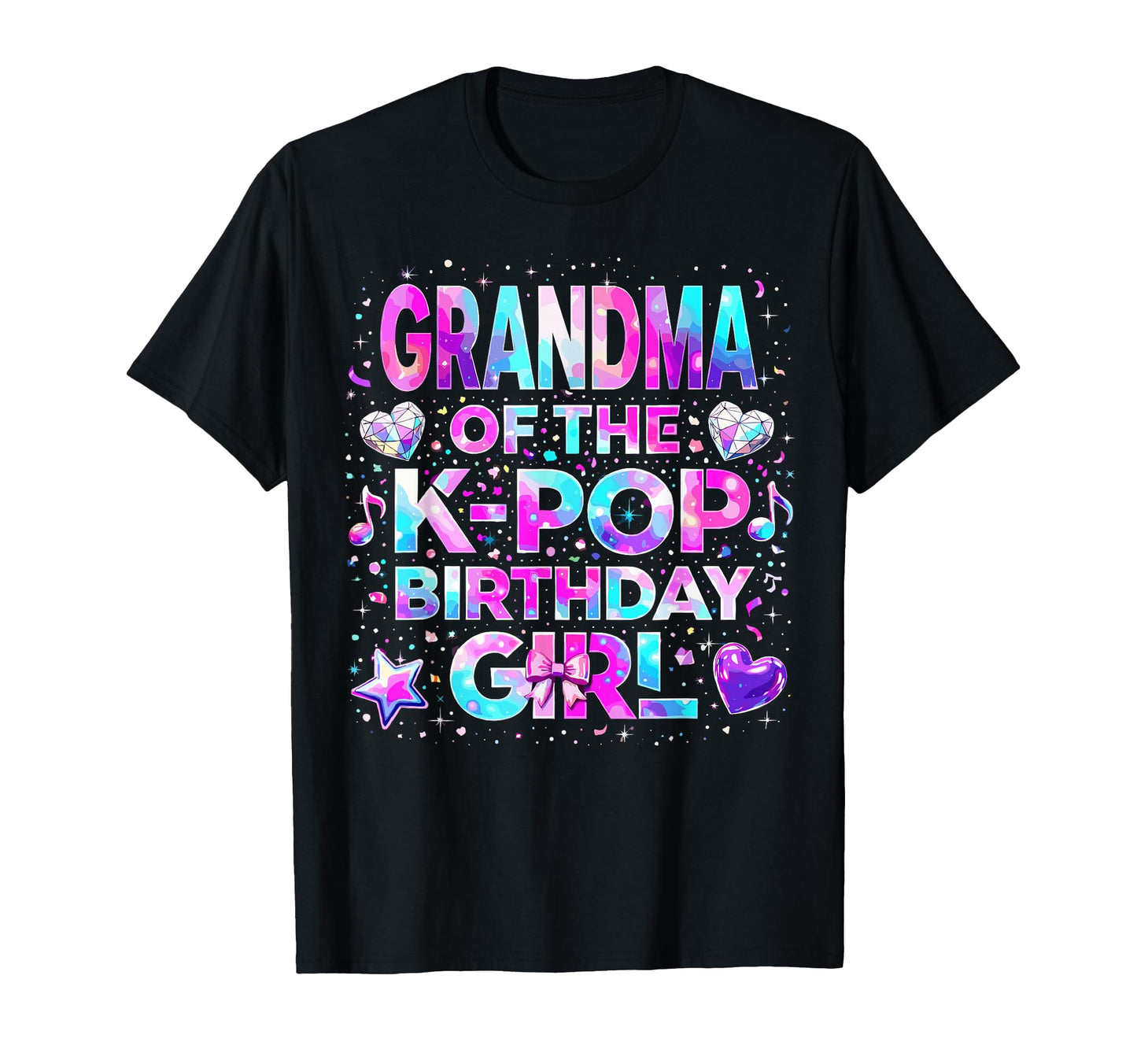 Grandma K Pop Birthday Korean Music T-Shirt - Unique Graphic Unisex - T-Shirt, Sweatshirt, Hoodie