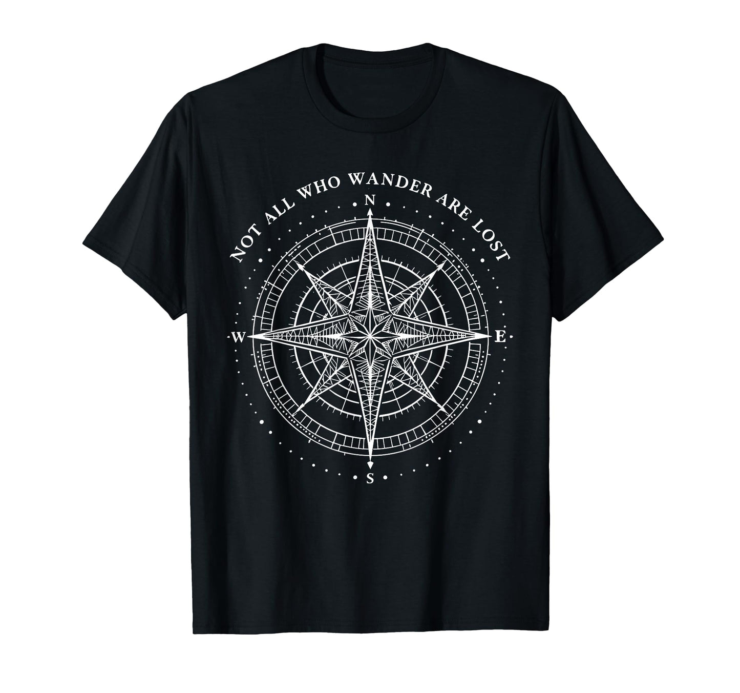 Not All Who Wander Lost Camping Hiking T-Shirt - Unique Graphic for Adults - T-Shirt, Sweatshirt, Hoodie