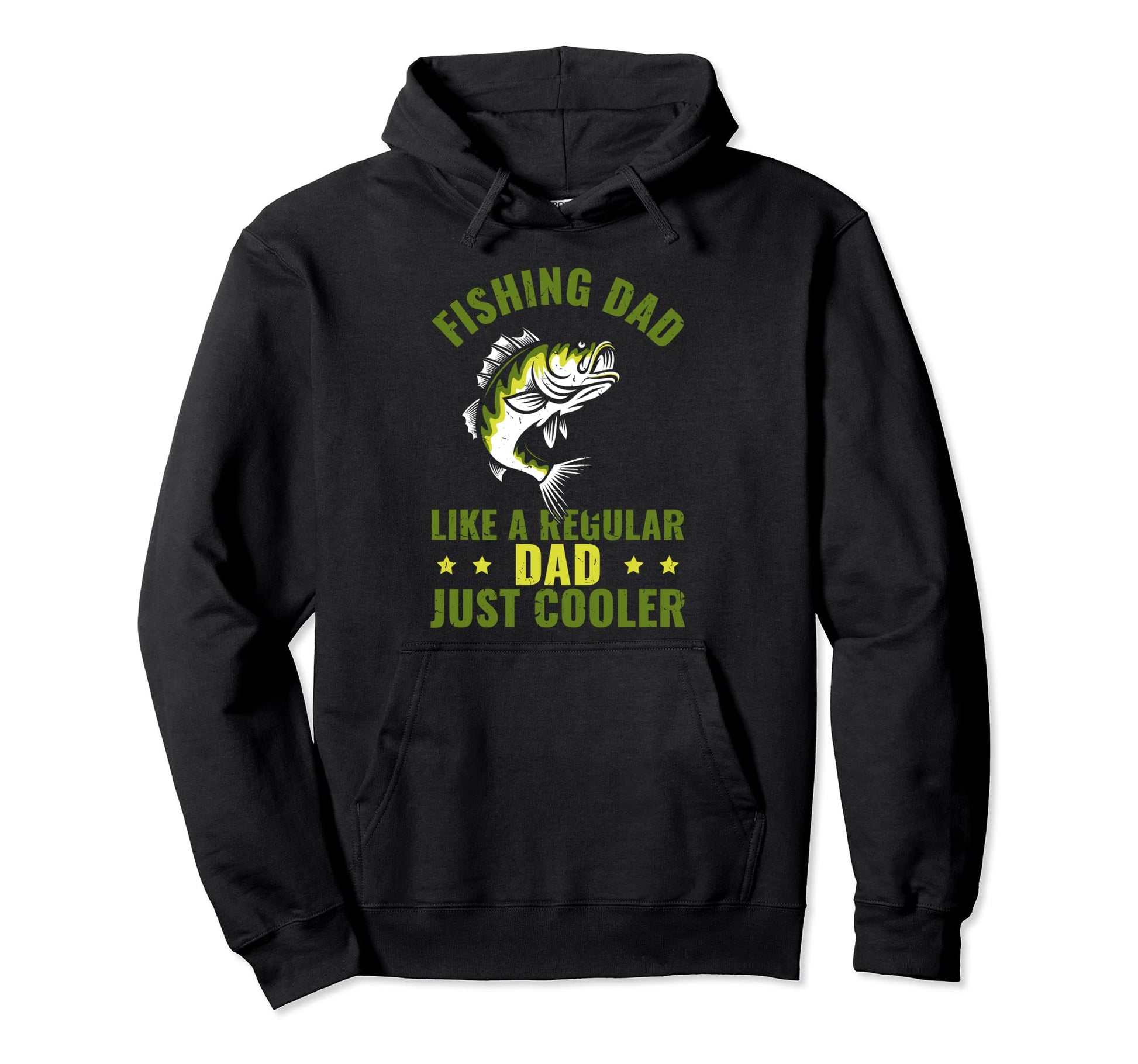 Fisher Funny Fishing Dad Just Cooler Hoodie - Custom Art Print Unisex - T-Shirt, Sweatshirt, Hoodie