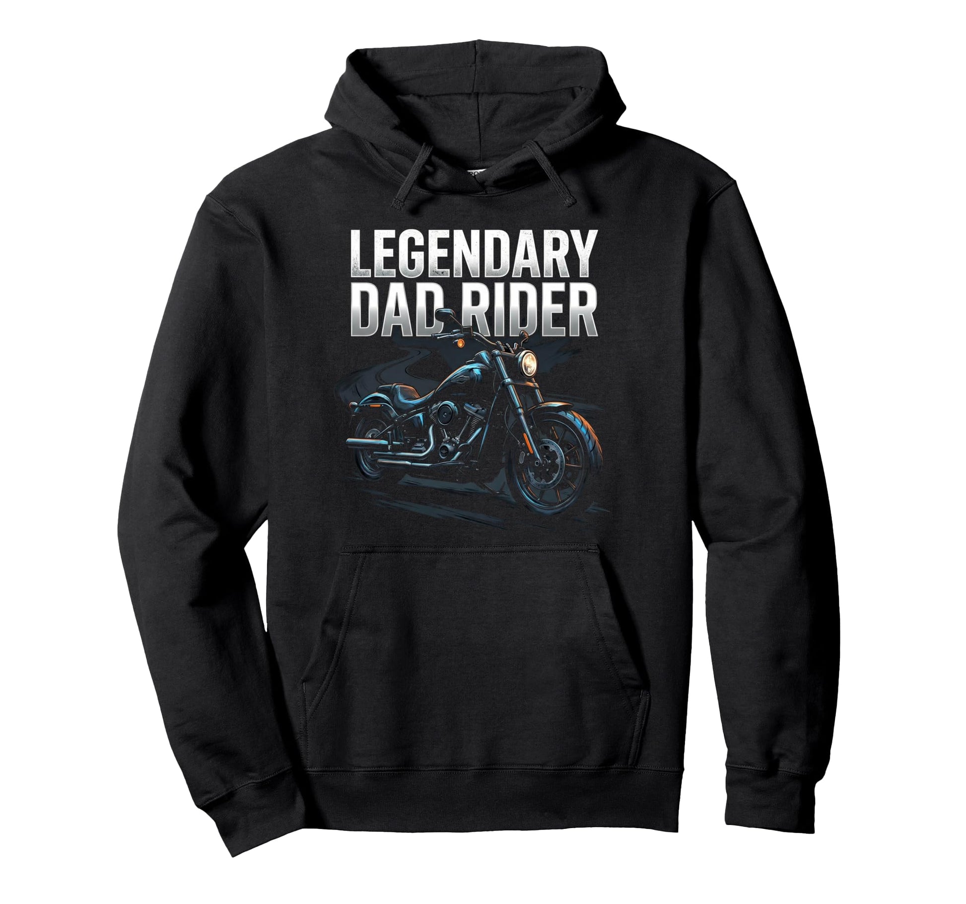 Motorcycle Papa Rider Biker Dad Gift Hoodie - Graphic Print Men Women - T-Shirt, Sweatshirt, Hoodie
