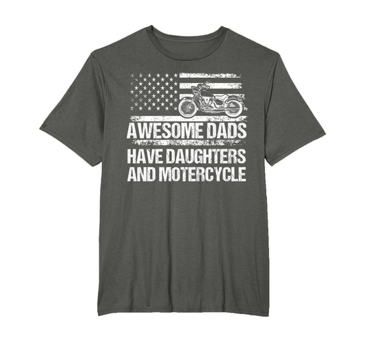Awesome Dads Have Daughters And T-Shirt - Aesthetic Graphic Unisex - T-Shirt, Sweatshirt, Hoodie