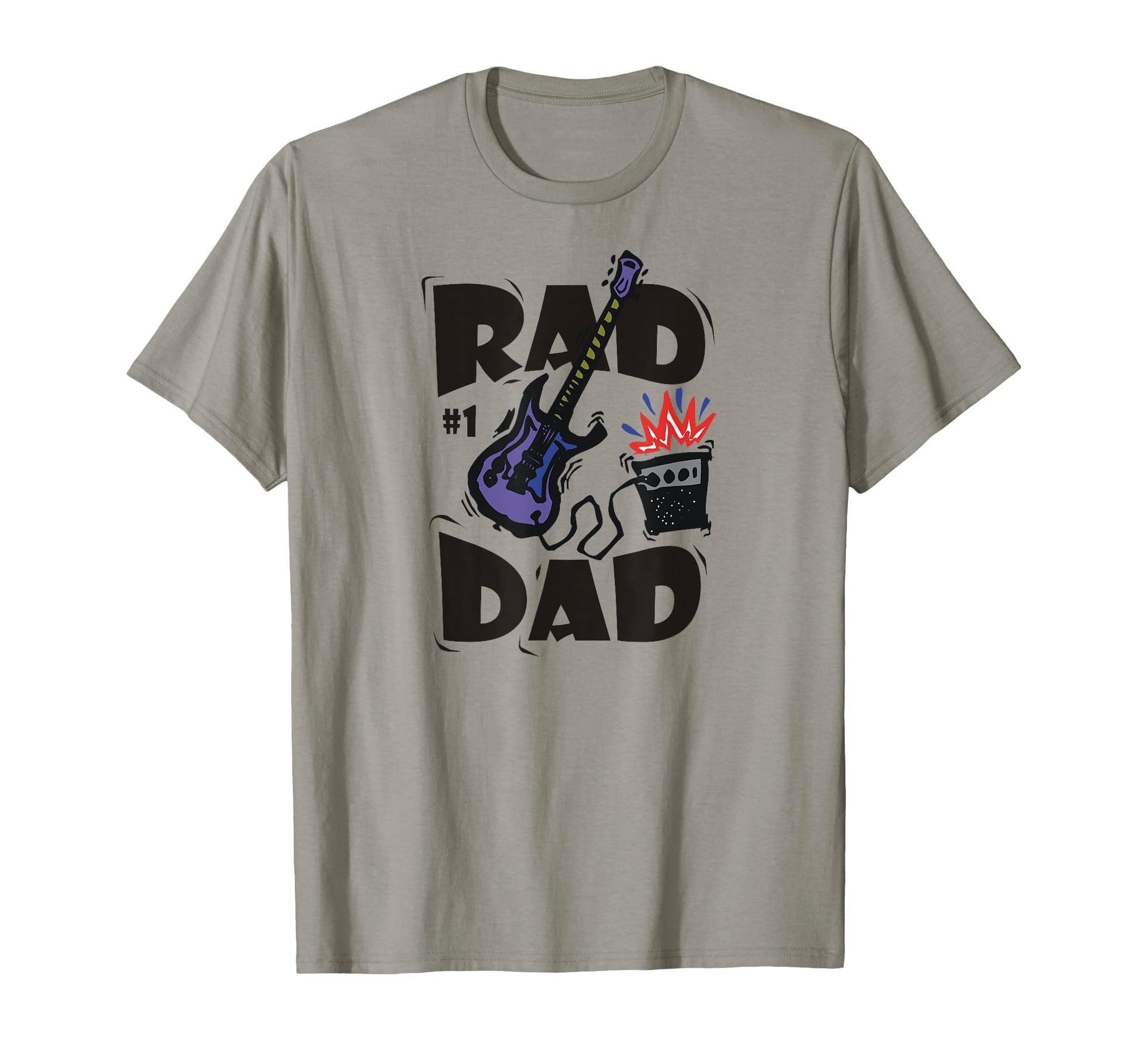 1 Rad Dad Guitar Dads And Fathers T-Shirt - Aesthetic Graphic Unisex - T-Shirt, Sweatshirt, Hoodie