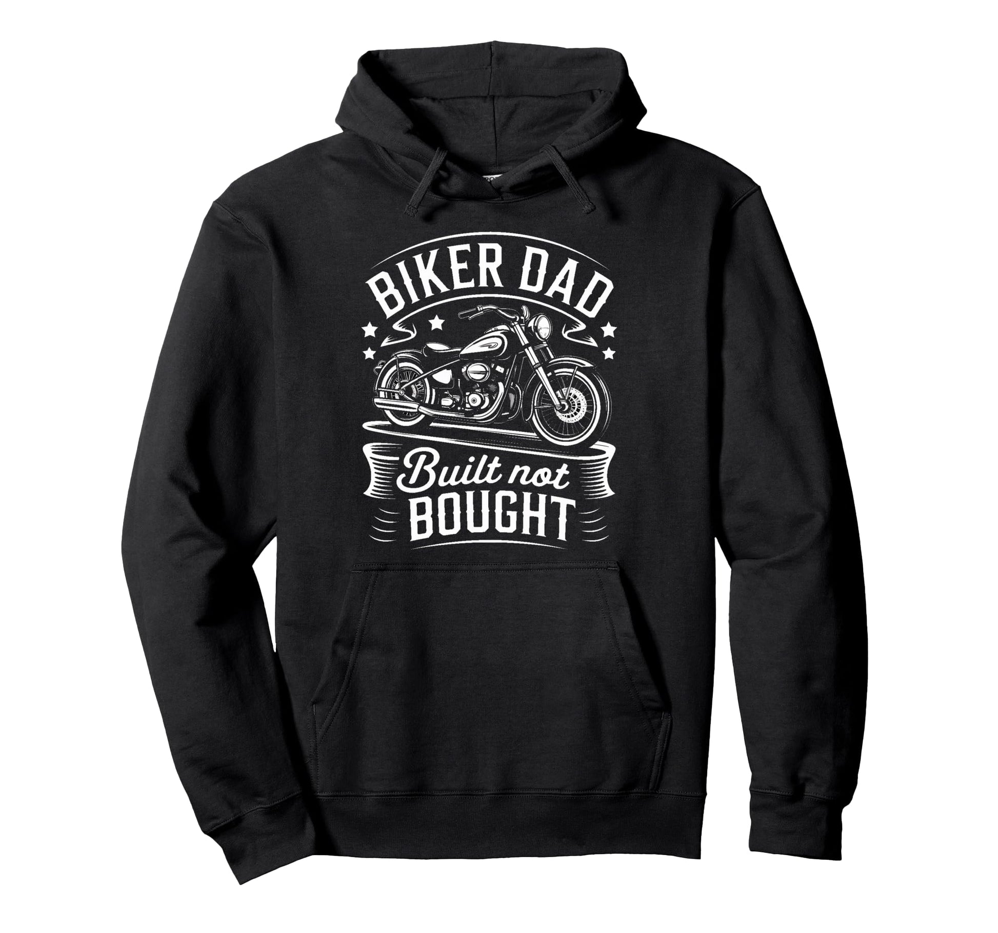 Biker Dad Motorcycle Father Hoodie - Novelty Apparel Unisex - T-Shirt, Sweatshirt, Hoodie