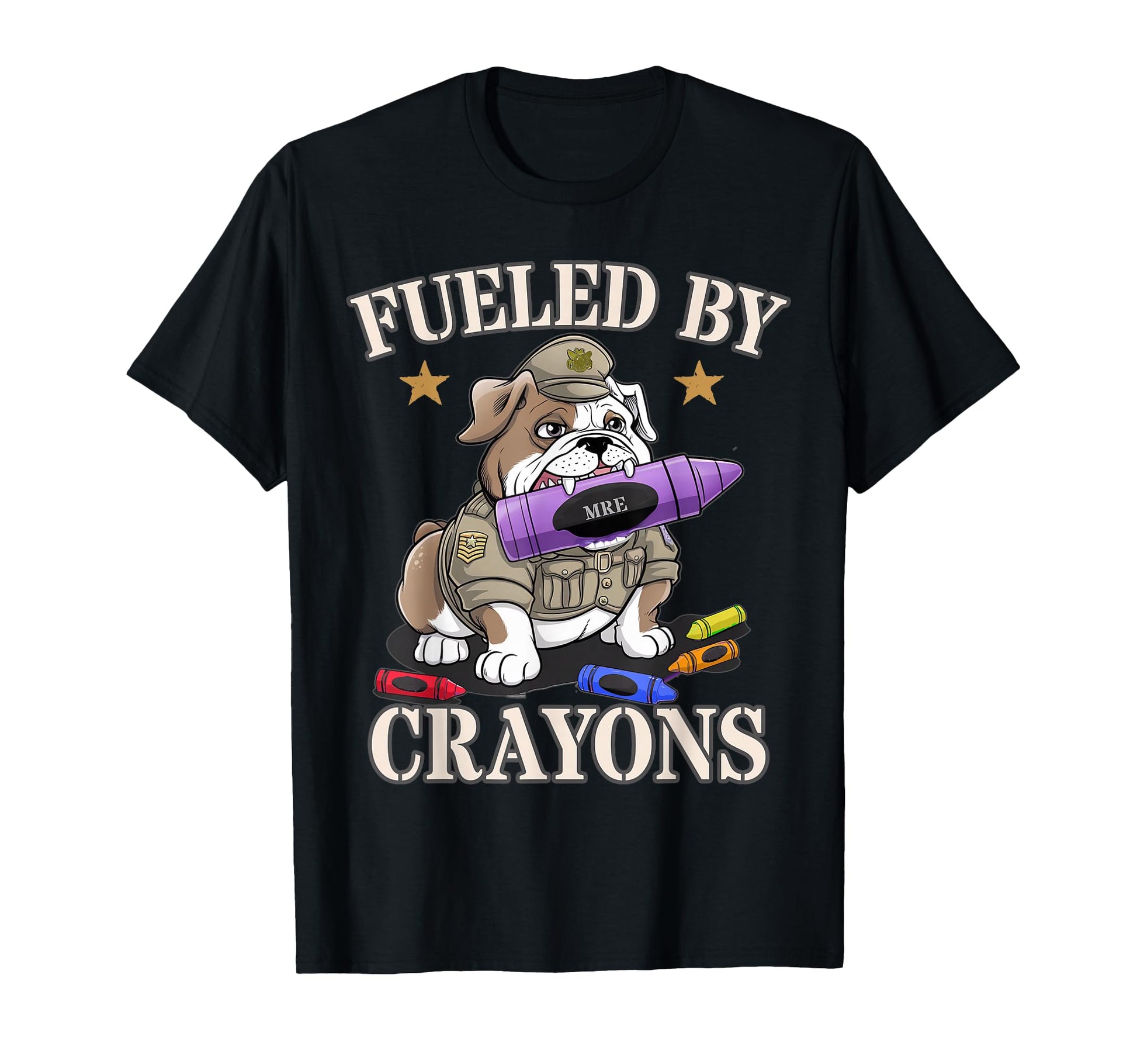 Kawaii Fueled Crayons Dog Veterans T-Shirt - Novelty Apparel Unisex - T-Shirt, Sweatshirt, Hoodie