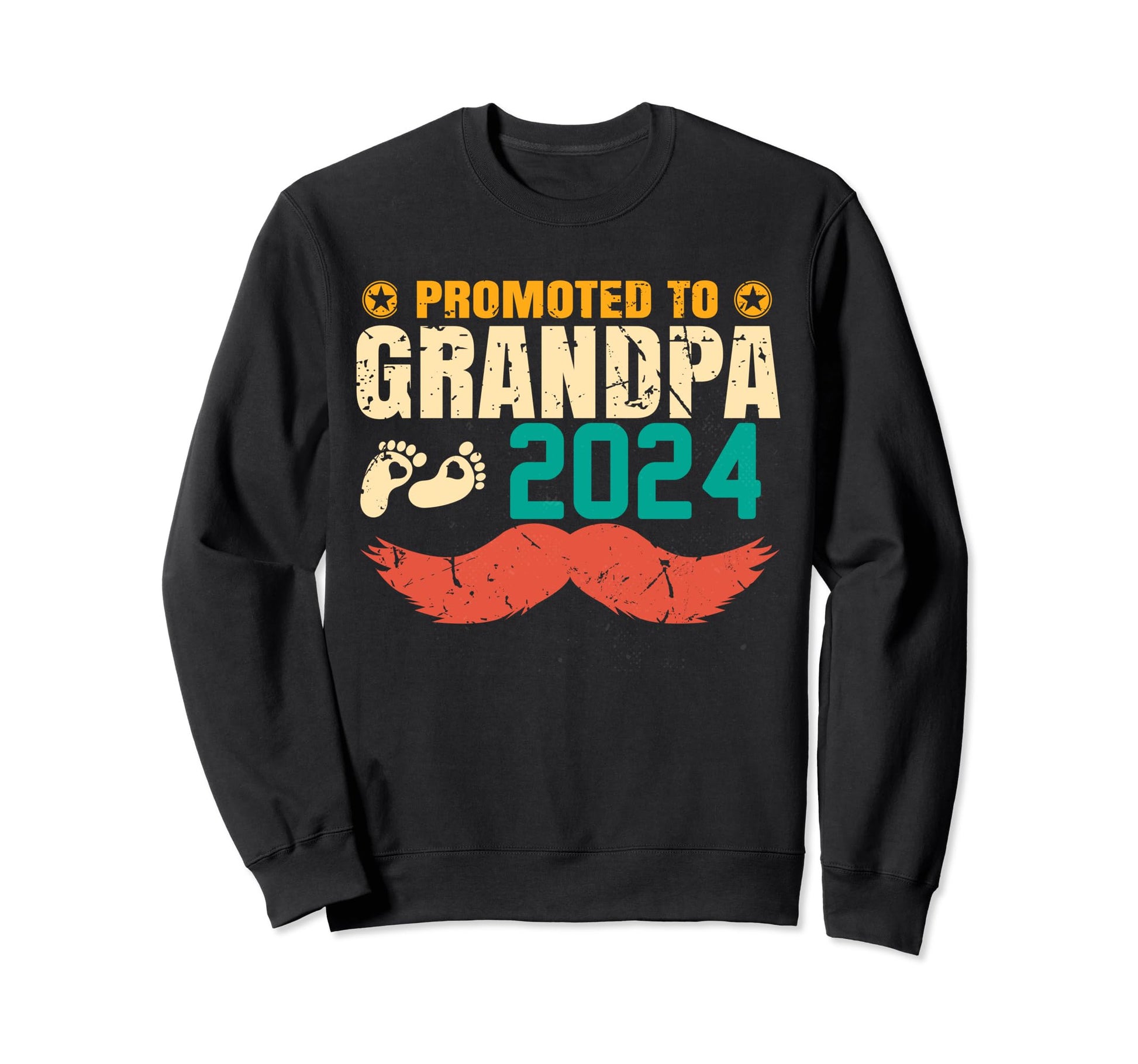 Promoted To Grandpa 2024 New Sweatshirt - Aesthetic Graphic Men Women - T-Shirt, Sweatshirt, Hoodie