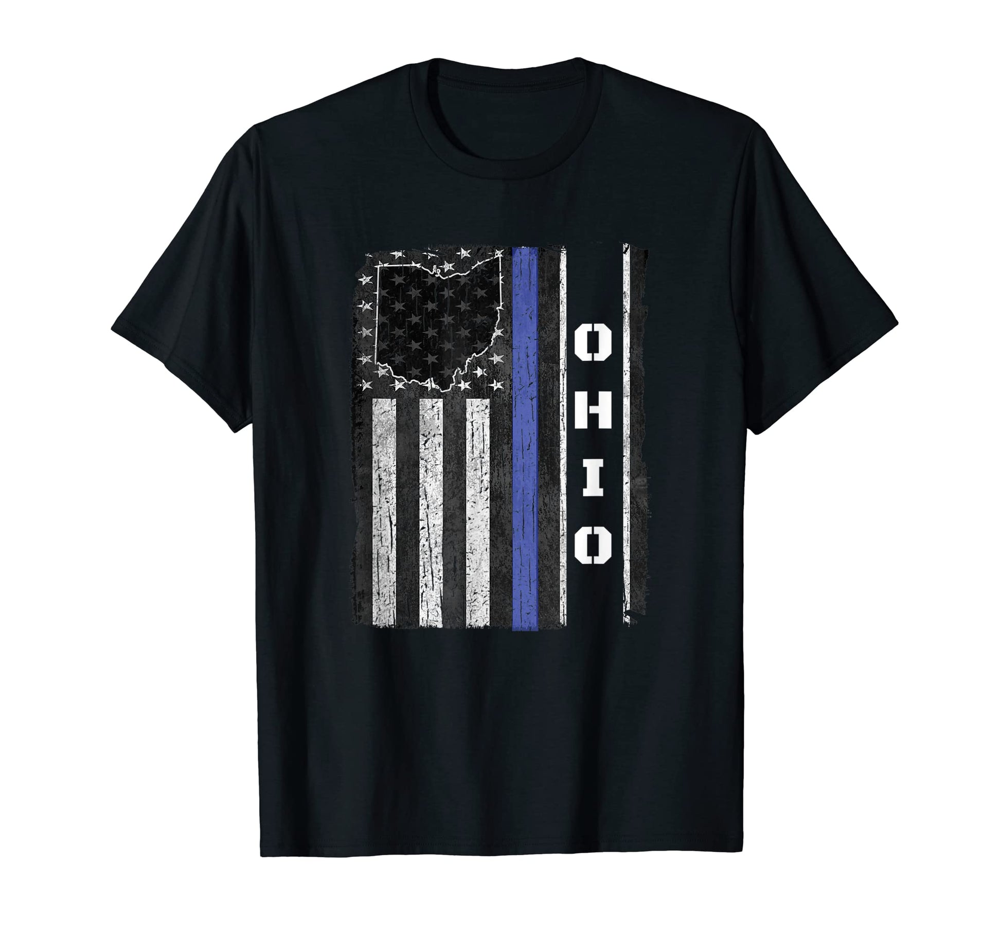 Ohio Thin Blue Line Police Week Usa T-Shirt - Aesthetic Graphic Unisex - T-Shirt, Sweatshirt, Hoodie