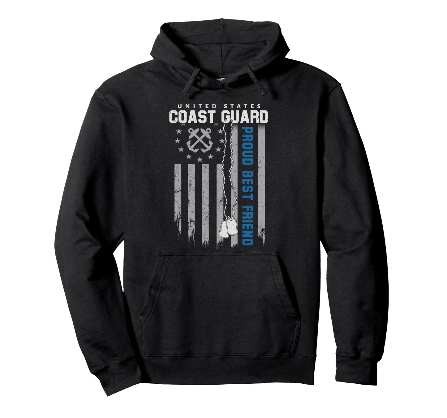 Proud Coast Guard Best Friend Us Hoodie - Aesthetic Graphic for Adults - T-Shirt, Sweatshirt, Hoodie