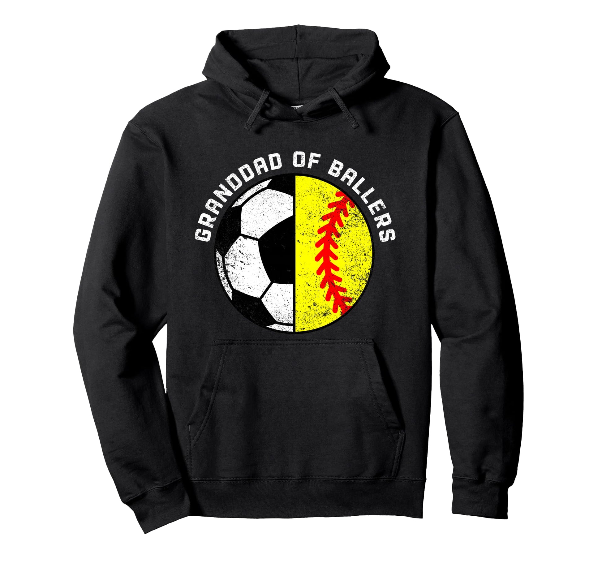 Granddad Ballers Funny Soccer Softball Hoodie - Streetwear Style Unisex - T-Shirt, Sweatshirt, Hoodie