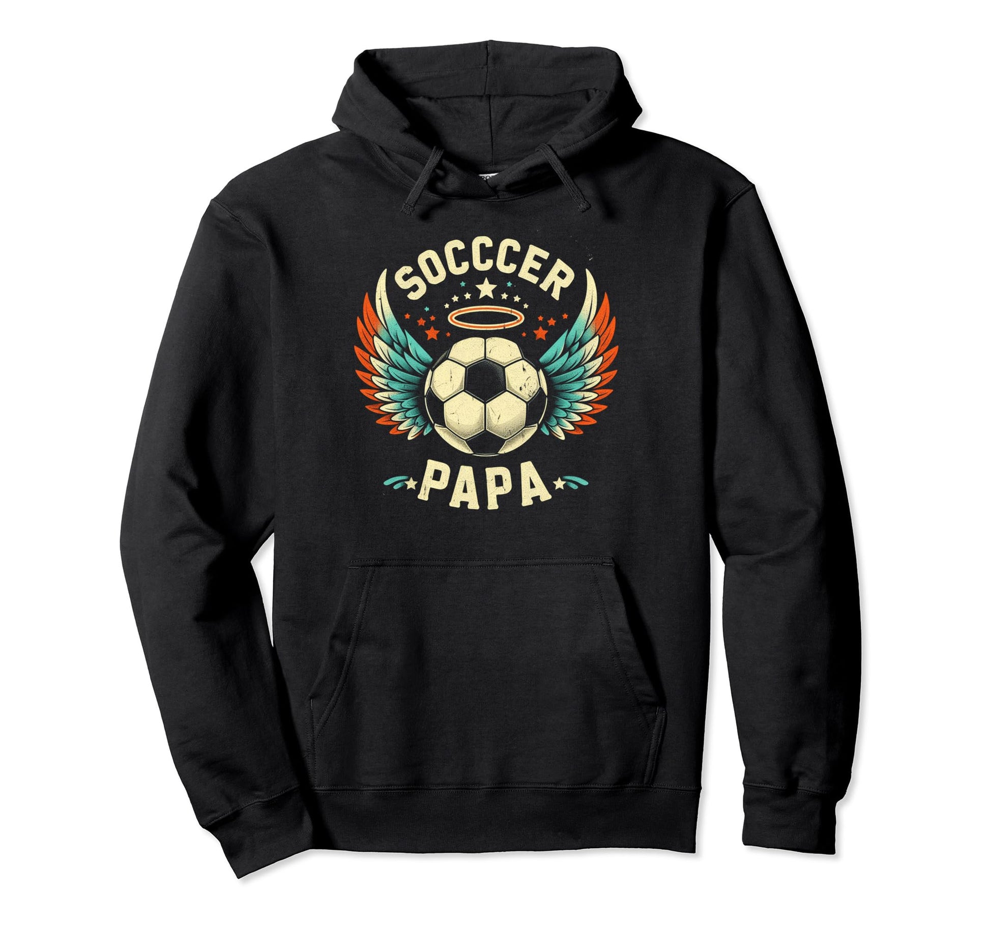 Soccer Papa Family Matching Dad Hoodie - Casual Everyday Wear for Adults - T-Shirt, Sweatshirt, Hoodie