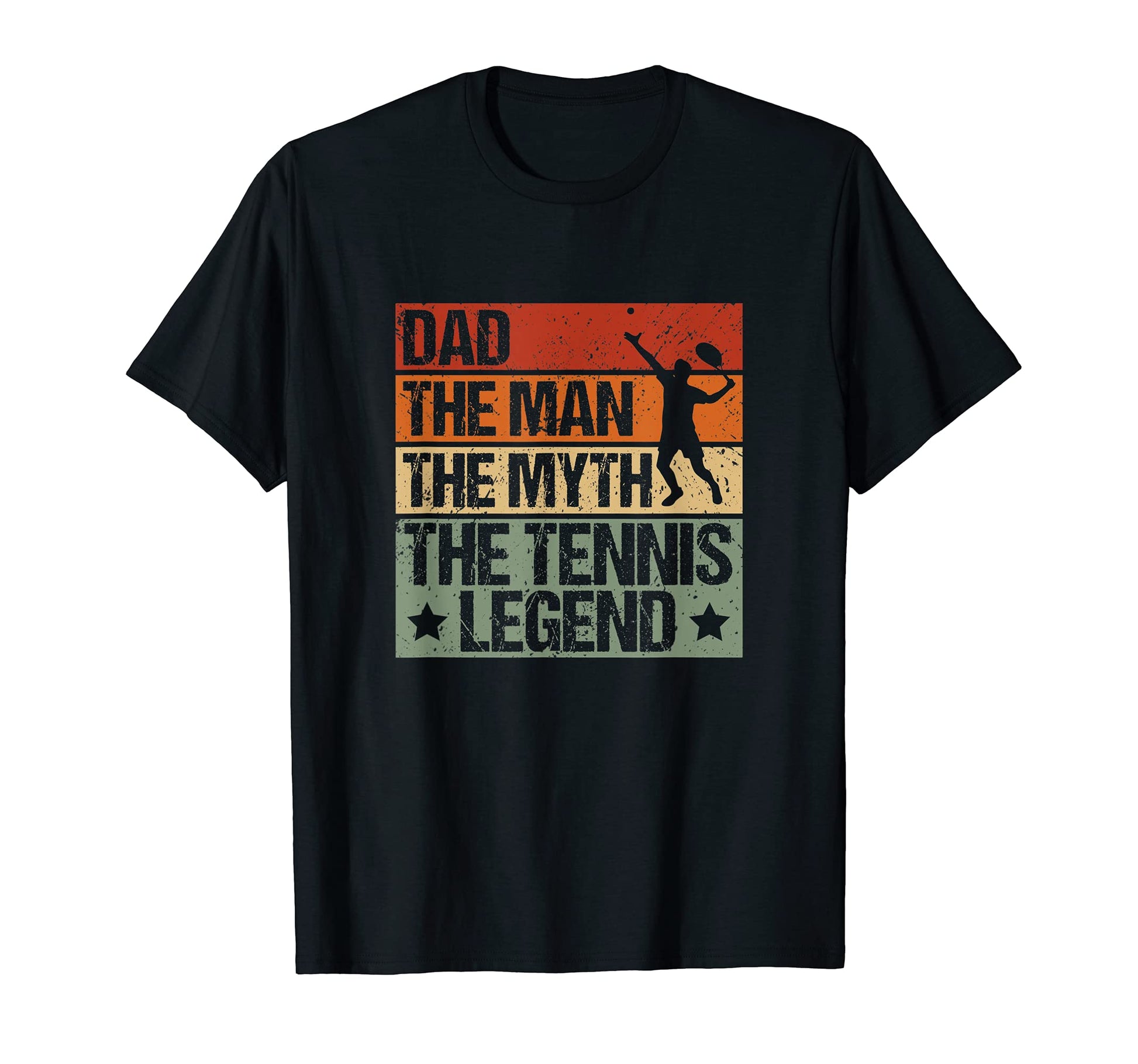 Mens Dad Myth Tennis Legend Tennis T-Shirt - Trendy Graphic for Adults - T-Shirt, Sweatshirt, Hoodie