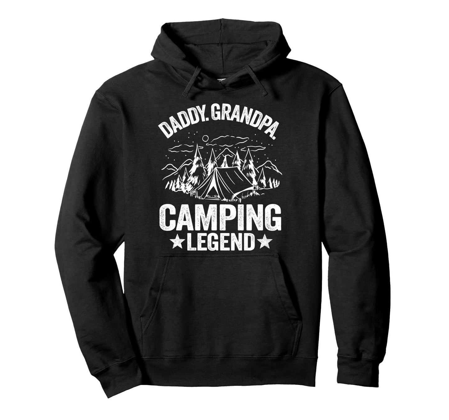 Daddy Grandpa Camping Legend Outdoor Rv Hoodie - Trendy Graphic Men Women - T-Shirt, Sweatshirt, Hoodie