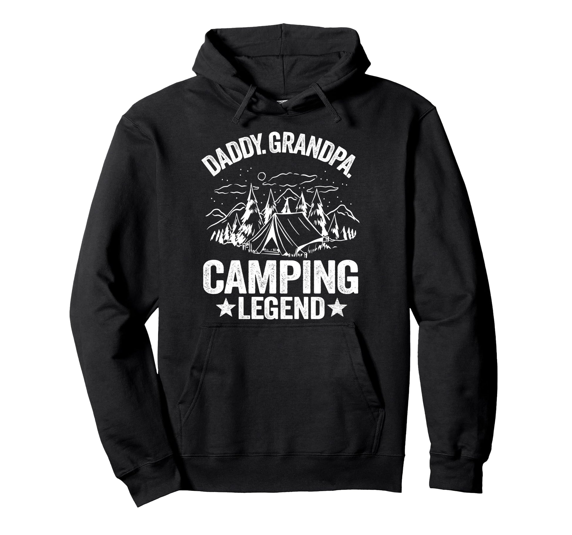 Daddy Grandpa Camping Legend Outdoor Rv Hoodie - Trendy Graphic Men Women - T-Shirt, Sweatshirt, Hoodie