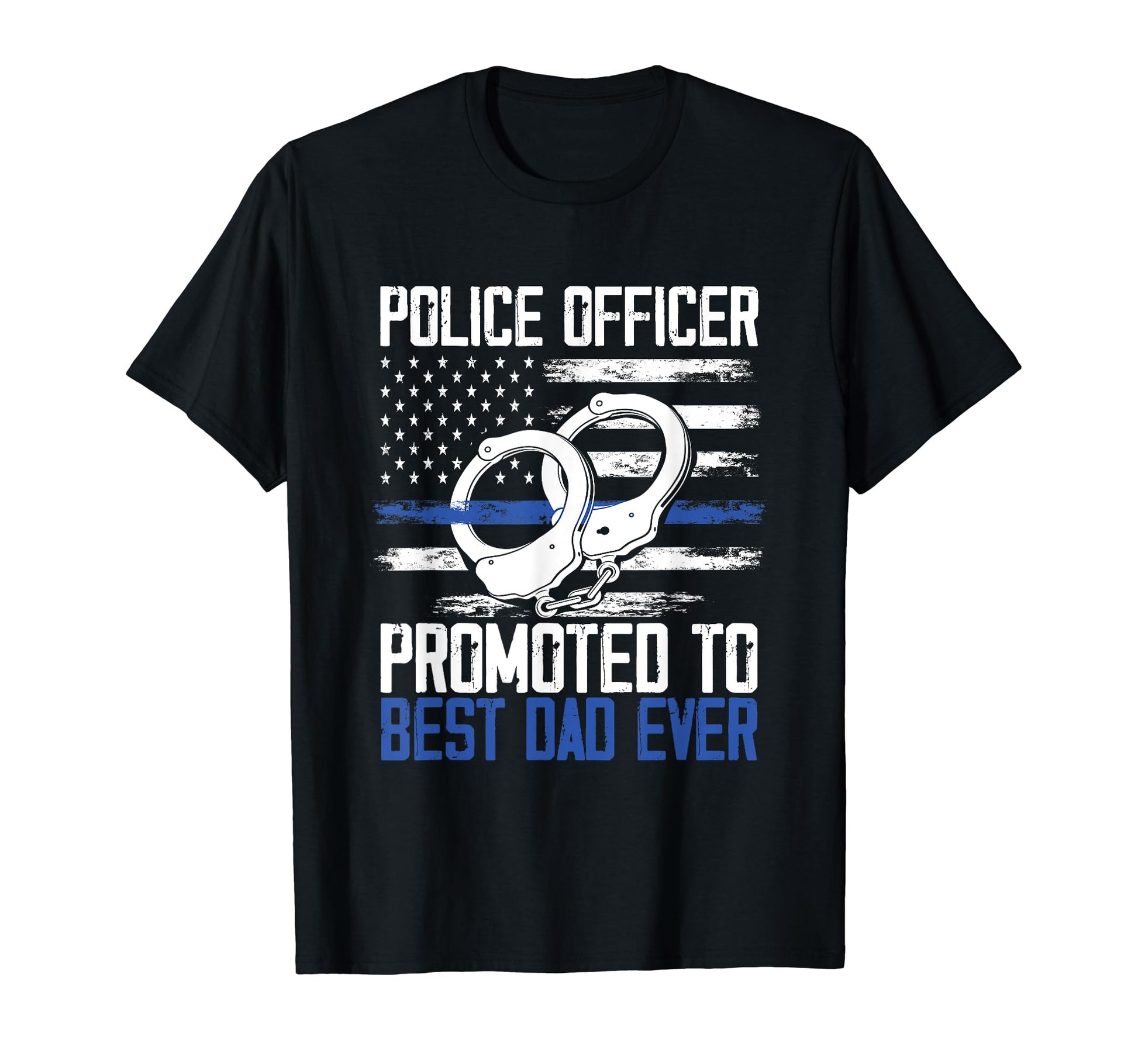 Police Dad Law Enforcement Daddy Back T-Shirt - Custom Art Print Unisex - T-Shirt, Sweatshirt, Hoodie