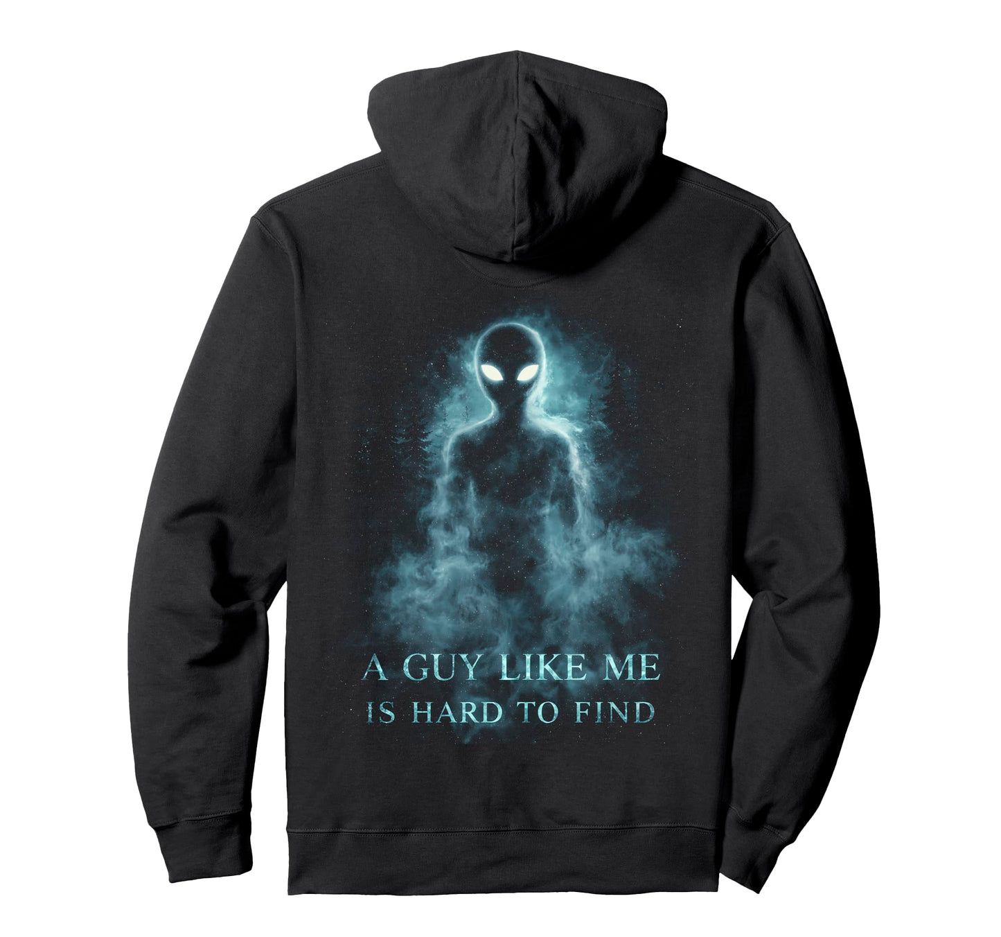 Funny Alien Sunset Forest Sci Fi Hoodie - Fun Novelty Design Unisex - T-Shirt, Sweatshirt, Hoodie