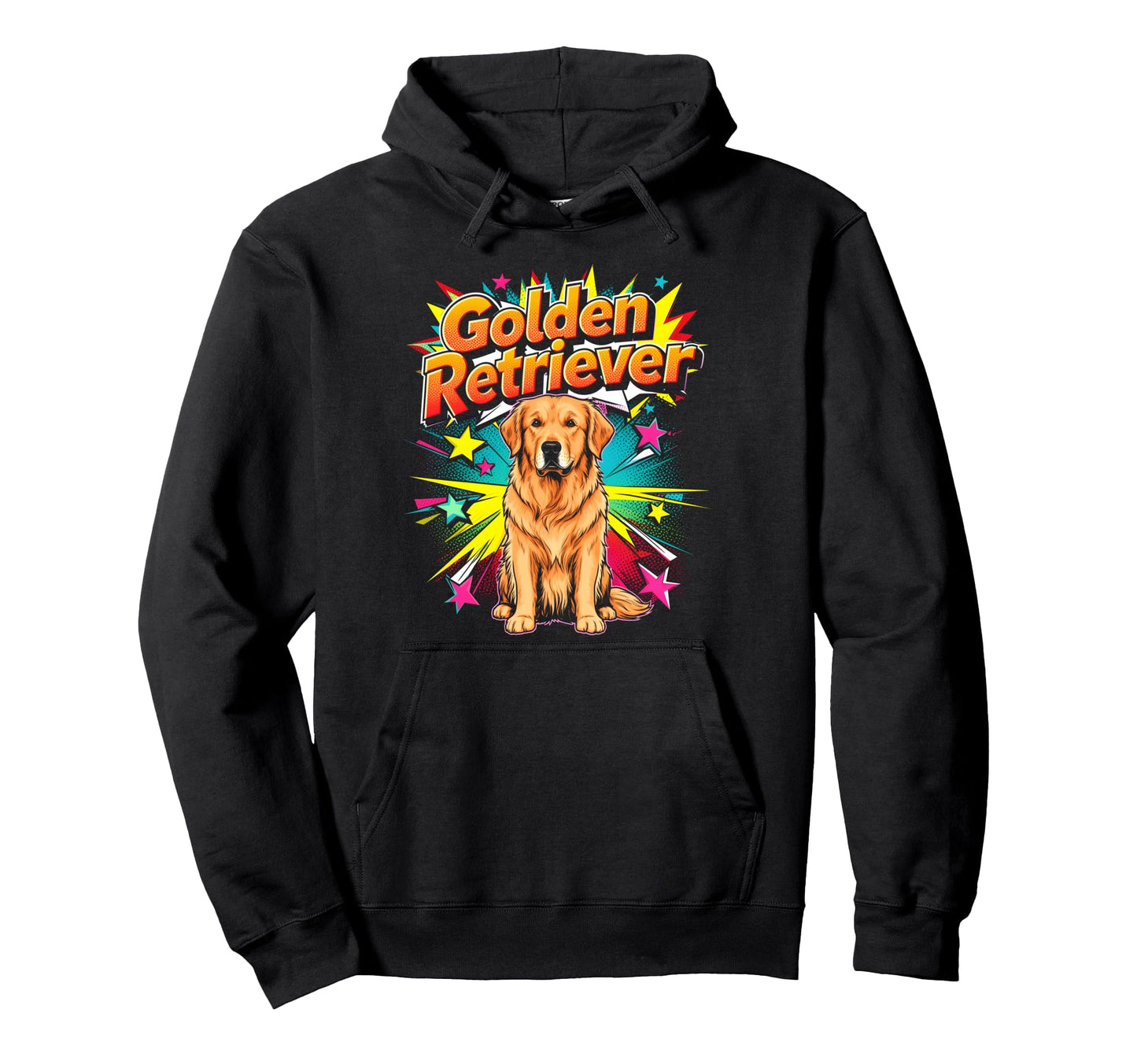 Golden Retriever Golden Retriever Comic Hoodie - Minimalist Print Men Women - T-Shirt, Sweatshirt, Hoodie