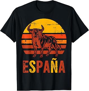 Spain Bull Retro Sunset Vintage Travel T-Shirt Unisex T-shirt, Sweatshirt, Hoodie, Long Sleeve Tee - T-Shirt, Sweatshirt, Hoodie