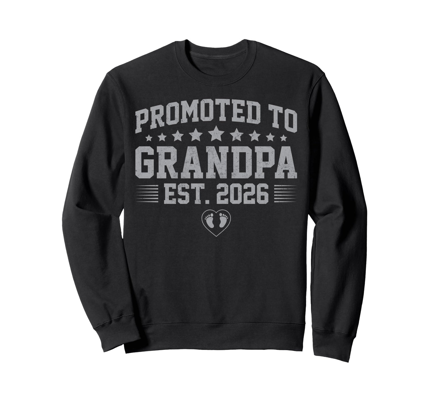 Promoted To Grandpa Est 2026 Sweatshirt - Minimalist Print Men Women - T-Shirt, Sweatshirt, Hoodie