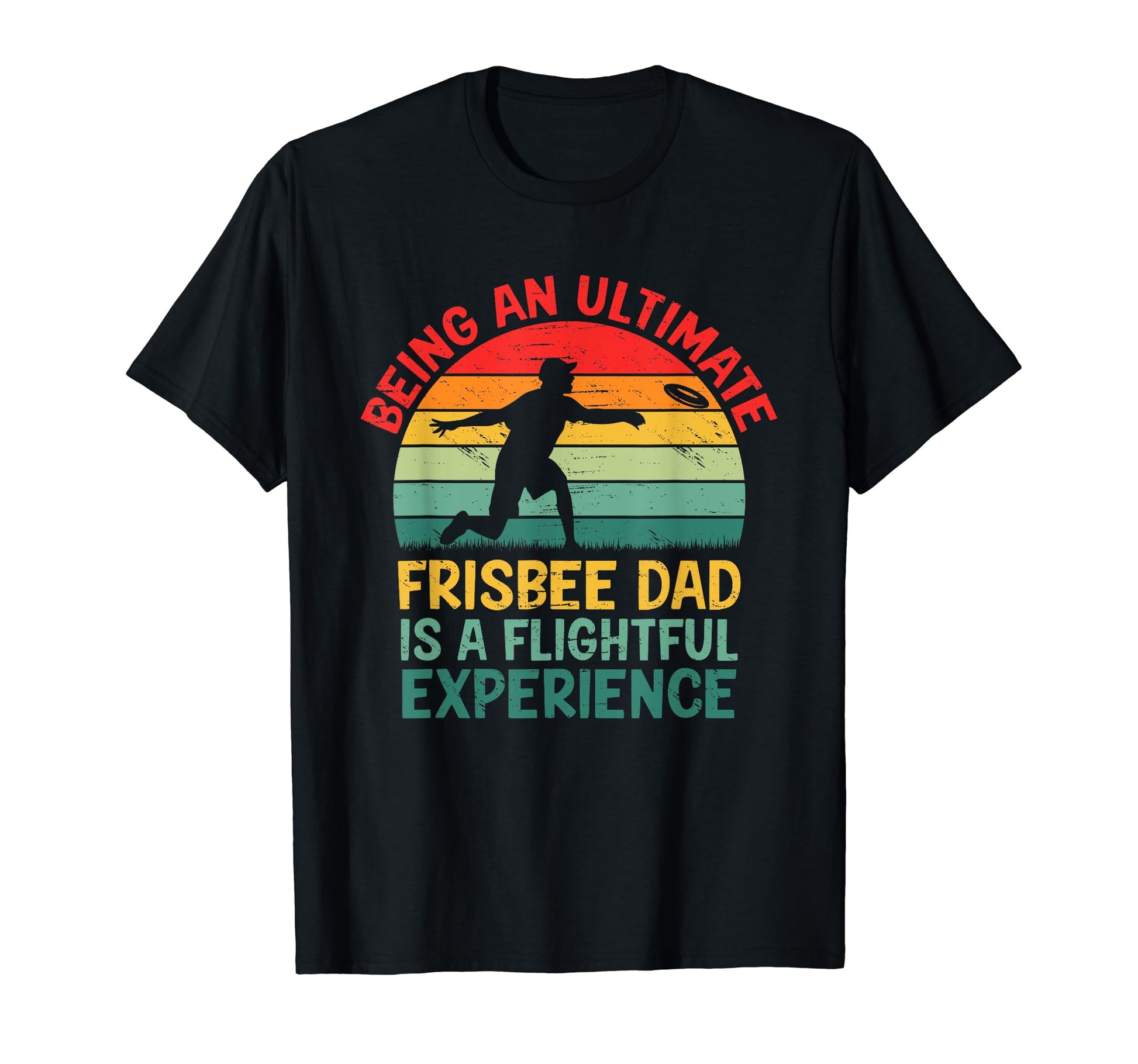 Ultimate Frisbee Dad Flying Throw T-Shirt - Minimalist Print Men Women - T-Shirt, Sweatshirt, Hoodie