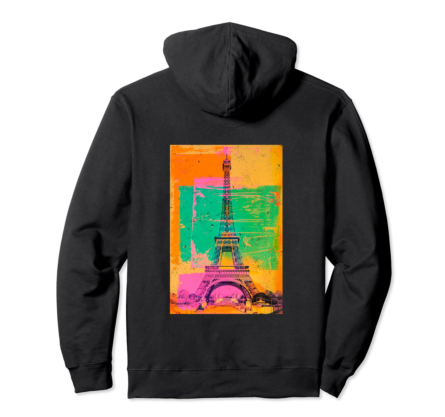 Paris France 70S Pop Art Hoodie - Unique Graphic Unisex - T-Shirt, Sweatshirt, Hoodie