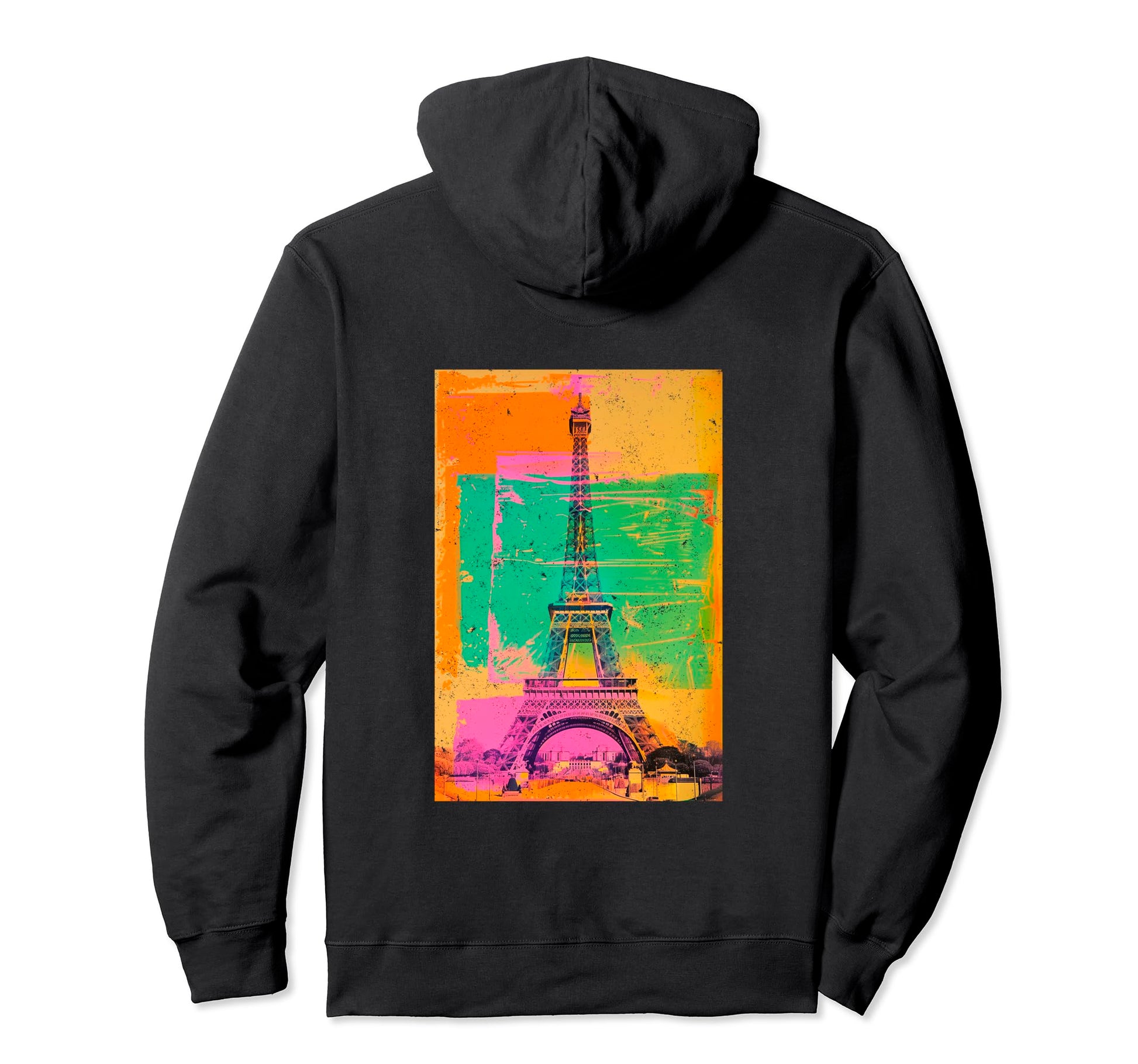 Paris France 70S Pop Art Hoodie - Unique Graphic Unisex - T-Shirt, Sweatshirt, Hoodie