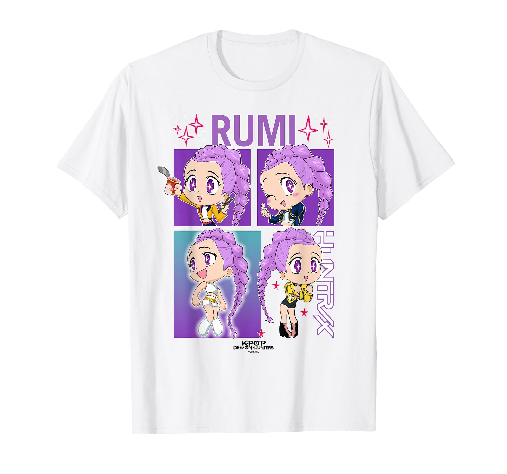 Kpop Demon Hunters Rumi Officially T-Shirt - Novelty Apparel for Adults - T-Shirt, Sweatshirt, Hoodie