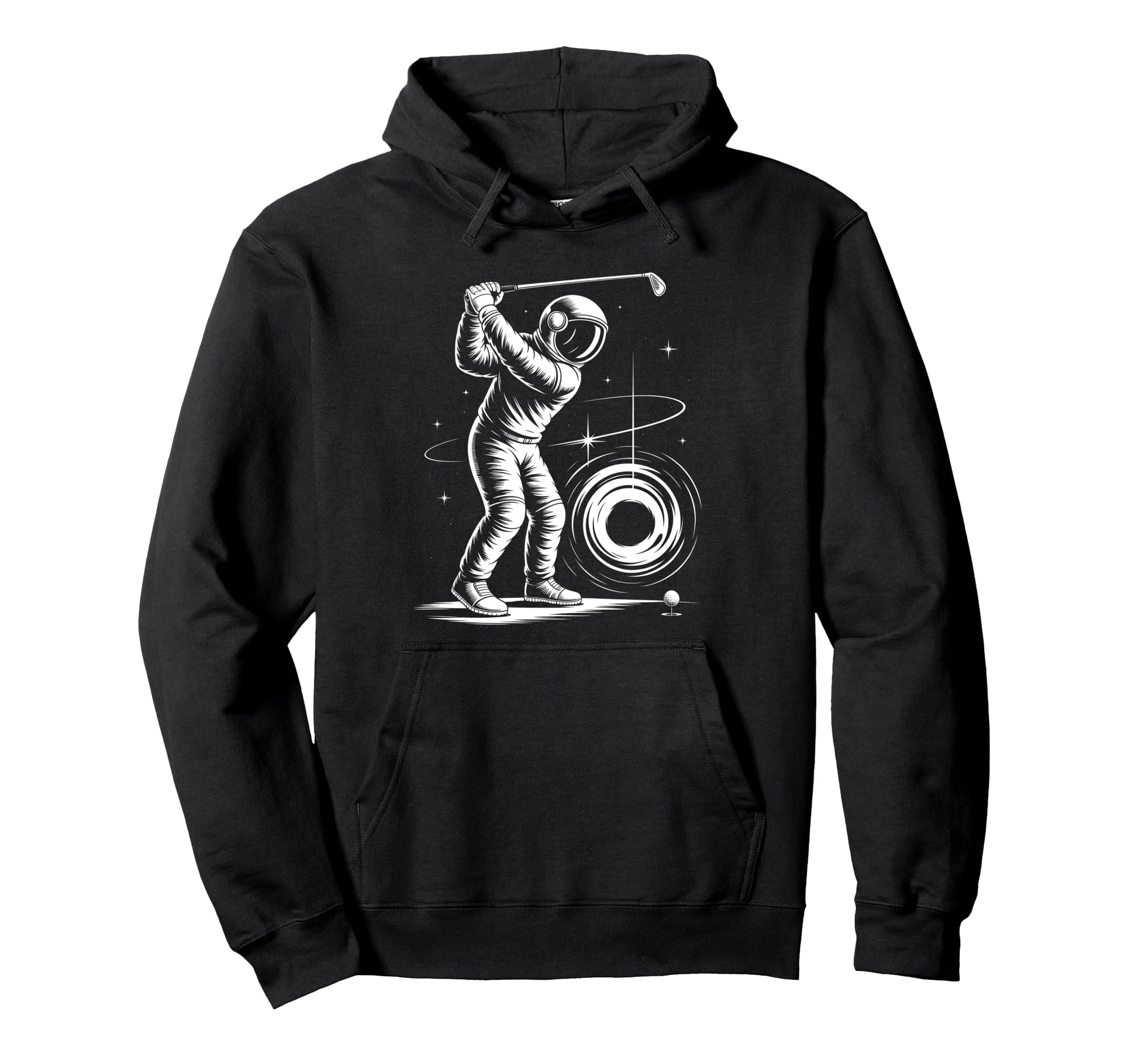 Funny Par Dad Space Golf Golfing Hoodie - Aesthetic Graphic Men Women - T-Shirt, Sweatshirt, Hoodie