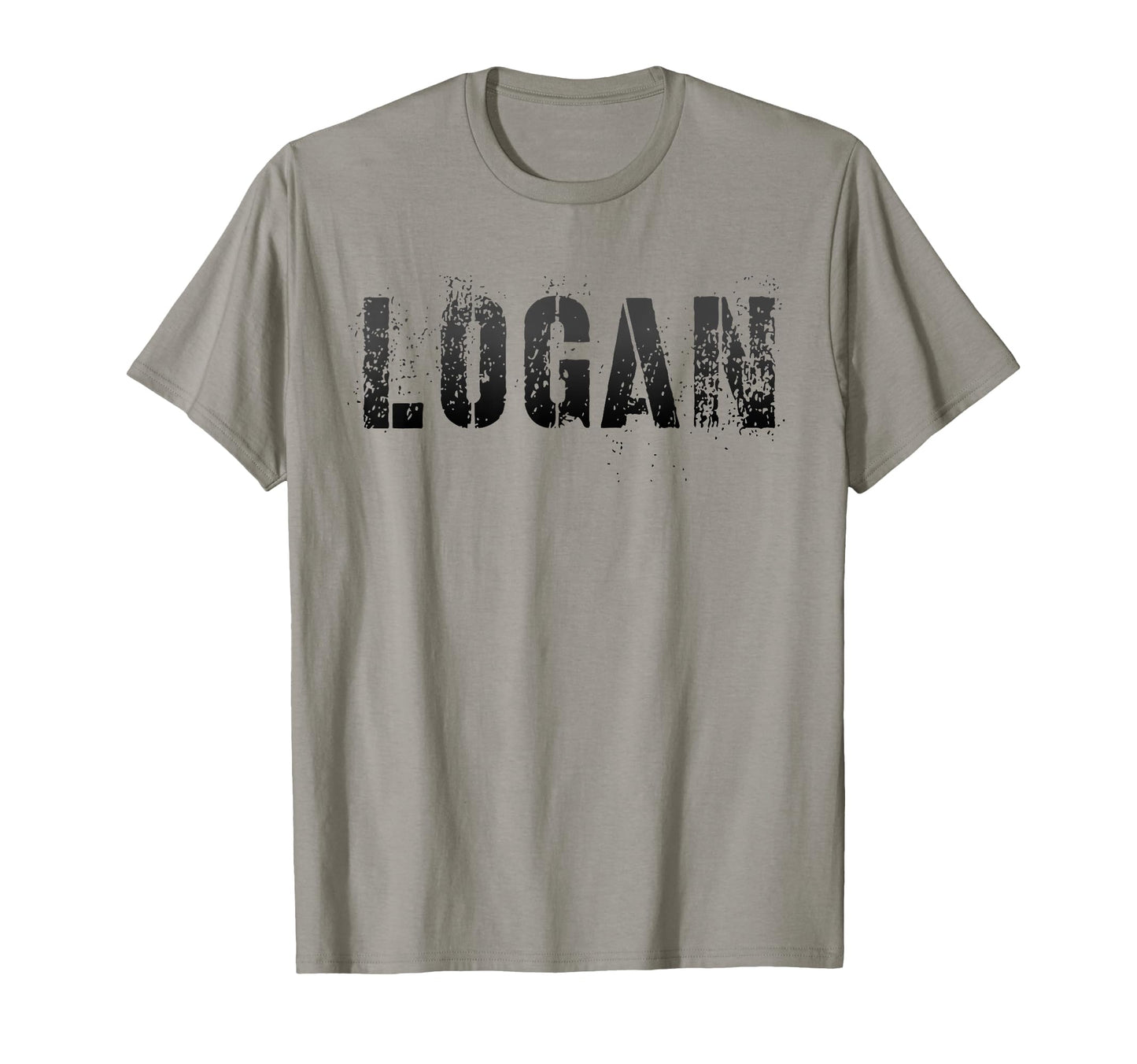 First Name Logan Military T-Shirt - Minimalist Print for Adults - T-Shirt, Sweatshirt, Hoodie