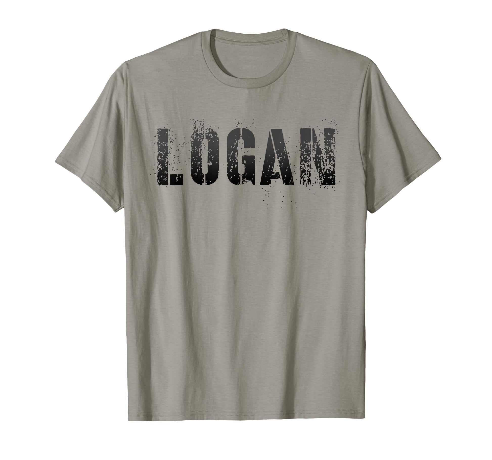 First Name Logan Military T-Shirt - Minimalist Print for Adults - T-Shirt, Sweatshirt, Hoodie
