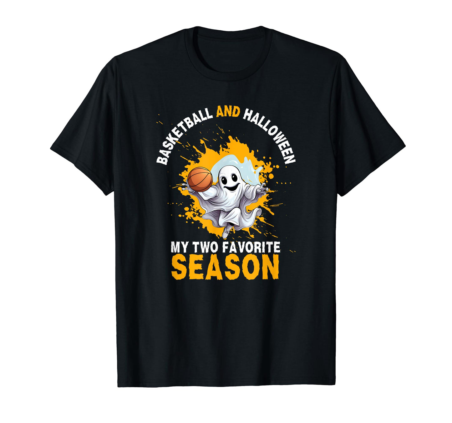 Basketball Halloween Trick Or Treat T-Shirt - Graphic Print for Adults - T-Shirt, Sweatshirt, Hoodie