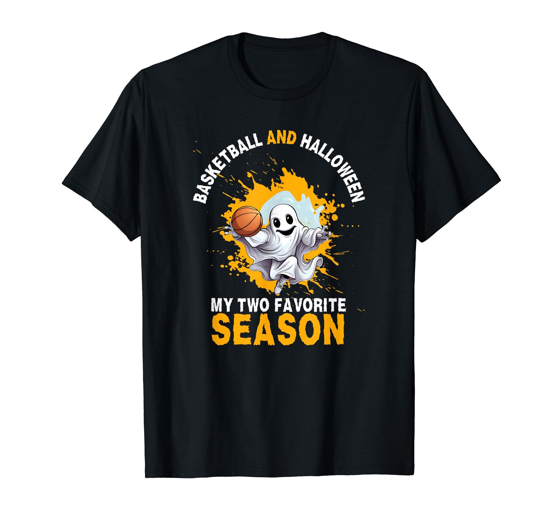 Basketball Halloween Trick Or Treat T-Shirt - Graphic Print for Adults - T-Shirt, Sweatshirt, Hoodie