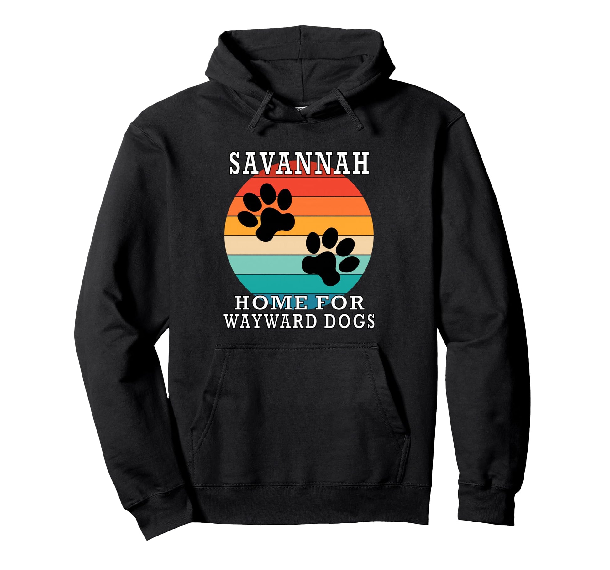 Savannah Home Wayward Dogs Family Hoodie - Fun Novelty Design for Adults - T-Shirt, Sweatshirt, Hoodie
