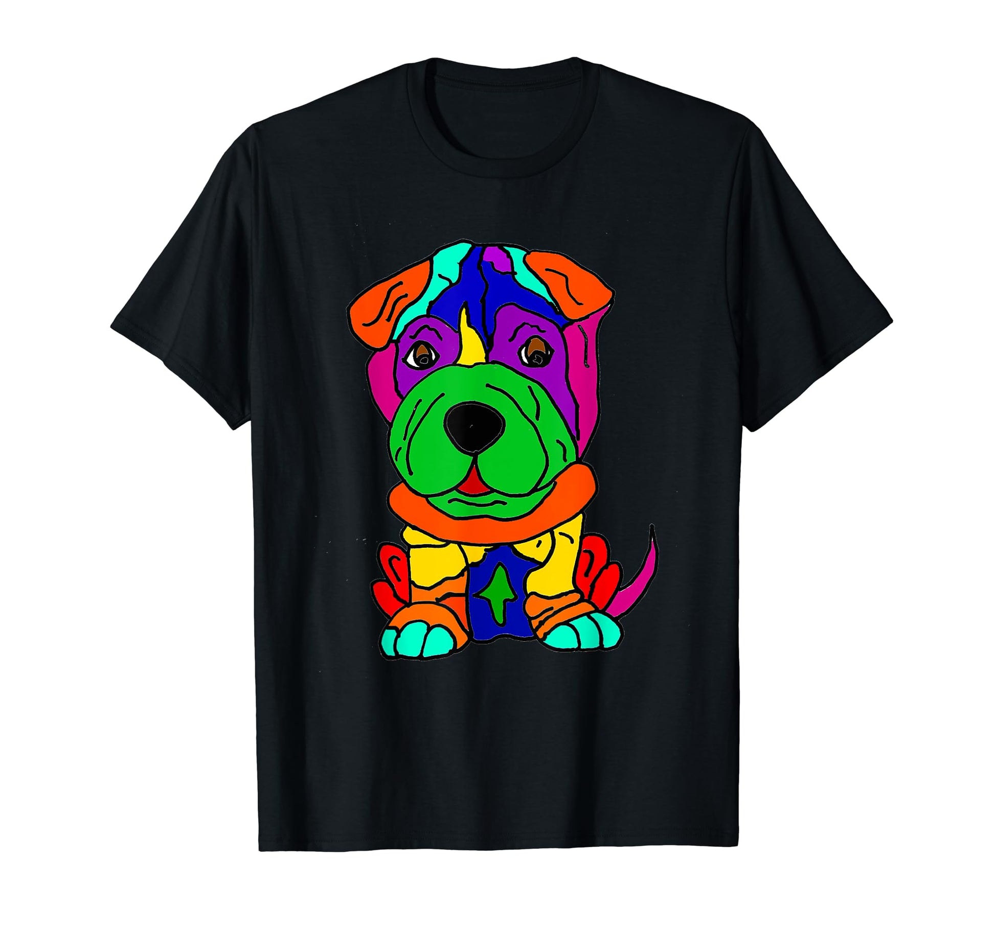 Smilealottees Funny Shar Pei Wrinkle T-Shirt - Trendy Graphic for Adults - T-Shirt, Sweatshirt, Hoodie