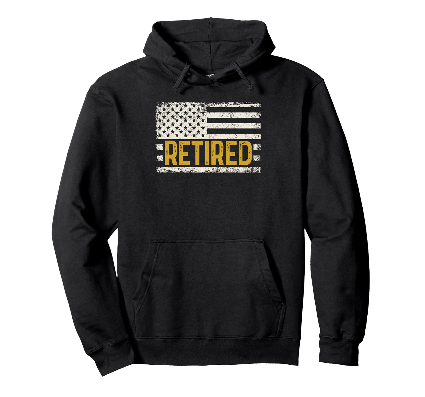 Best Retired American Flag Dad Mom Hoodie - Custom Art Print for Adults - T-Shirt, Sweatshirt, Hoodie