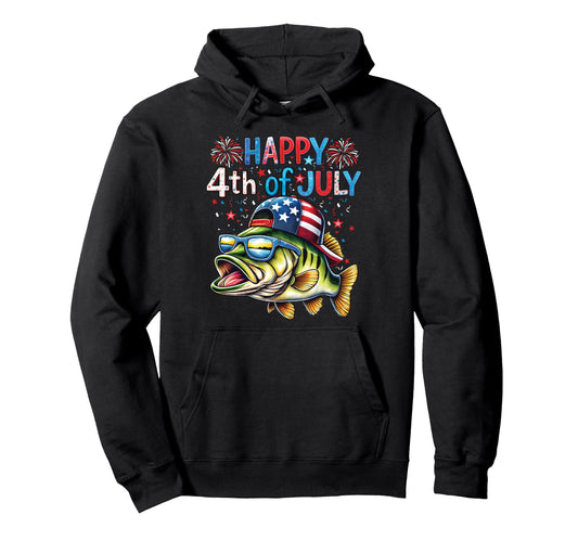 American Flag Fishing Lovers Hoodie - Minimalist Print for Adults - T-Shirt, Sweatshirt, Hoodie