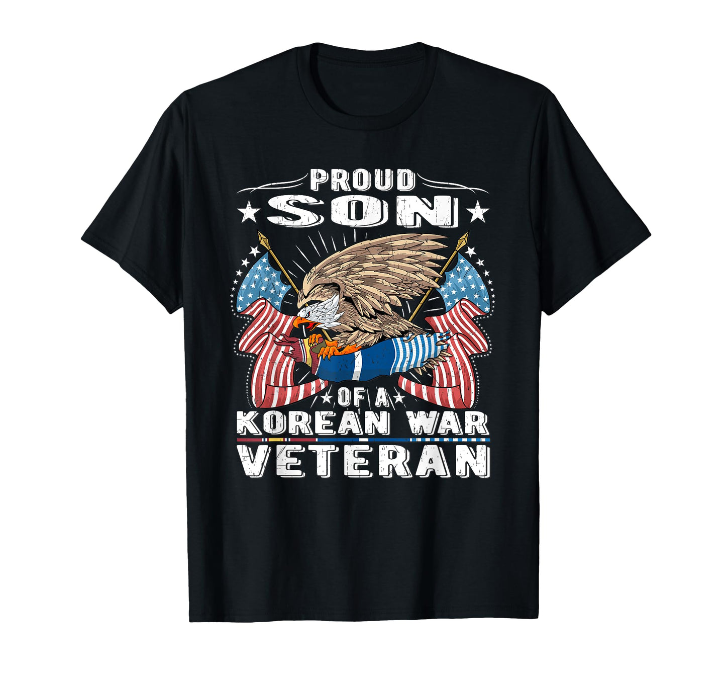 Proud Son Korean War Veteran Military T-Shirt - Novelty Apparel Men Women - T-Shirt, Sweatshirt, Hoodie