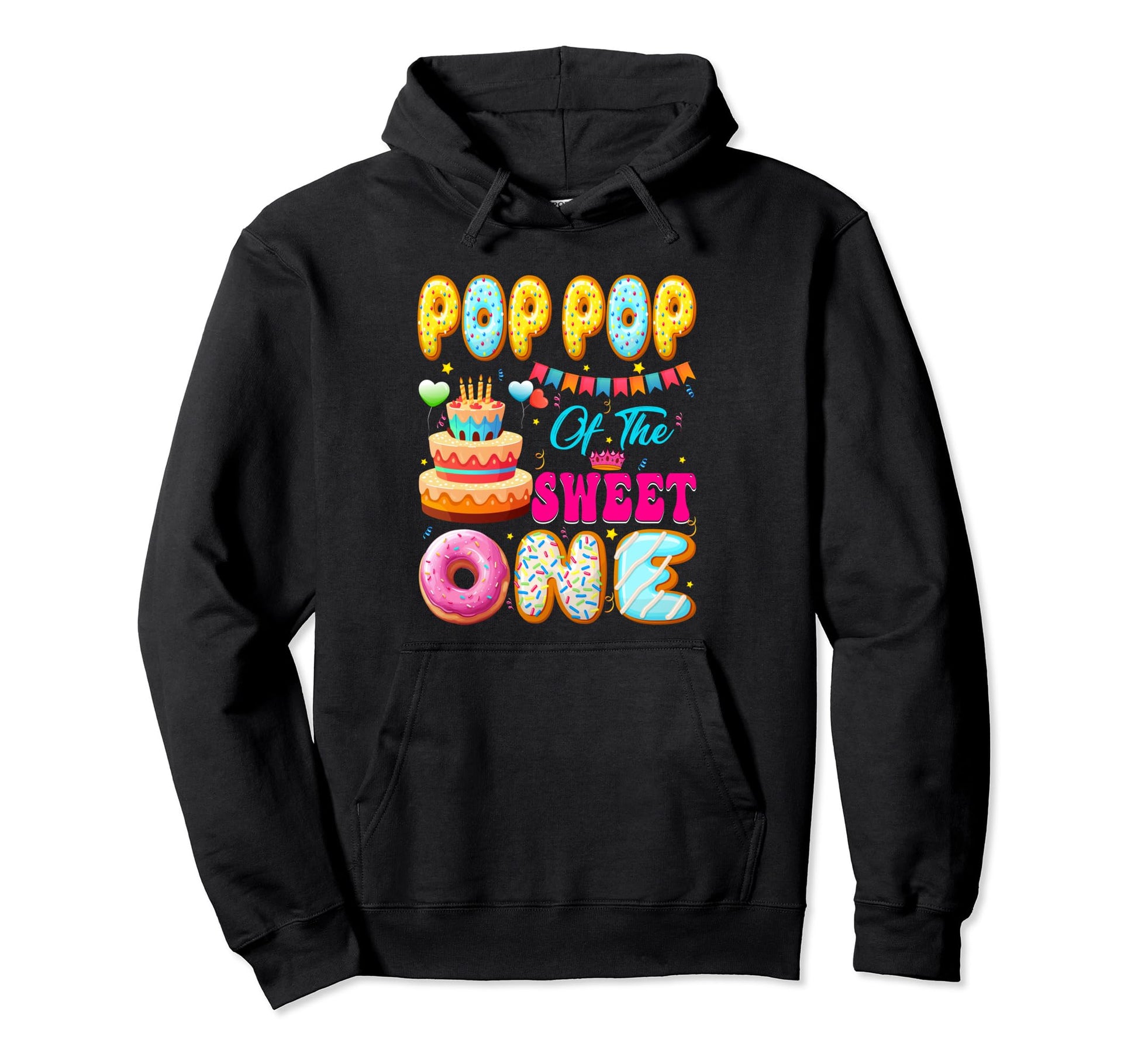 Pop Pop Sweet One Donut Theme 1St Hoodie - Graphic Print Men Women - T-Shirt, Sweatshirt, Hoodie