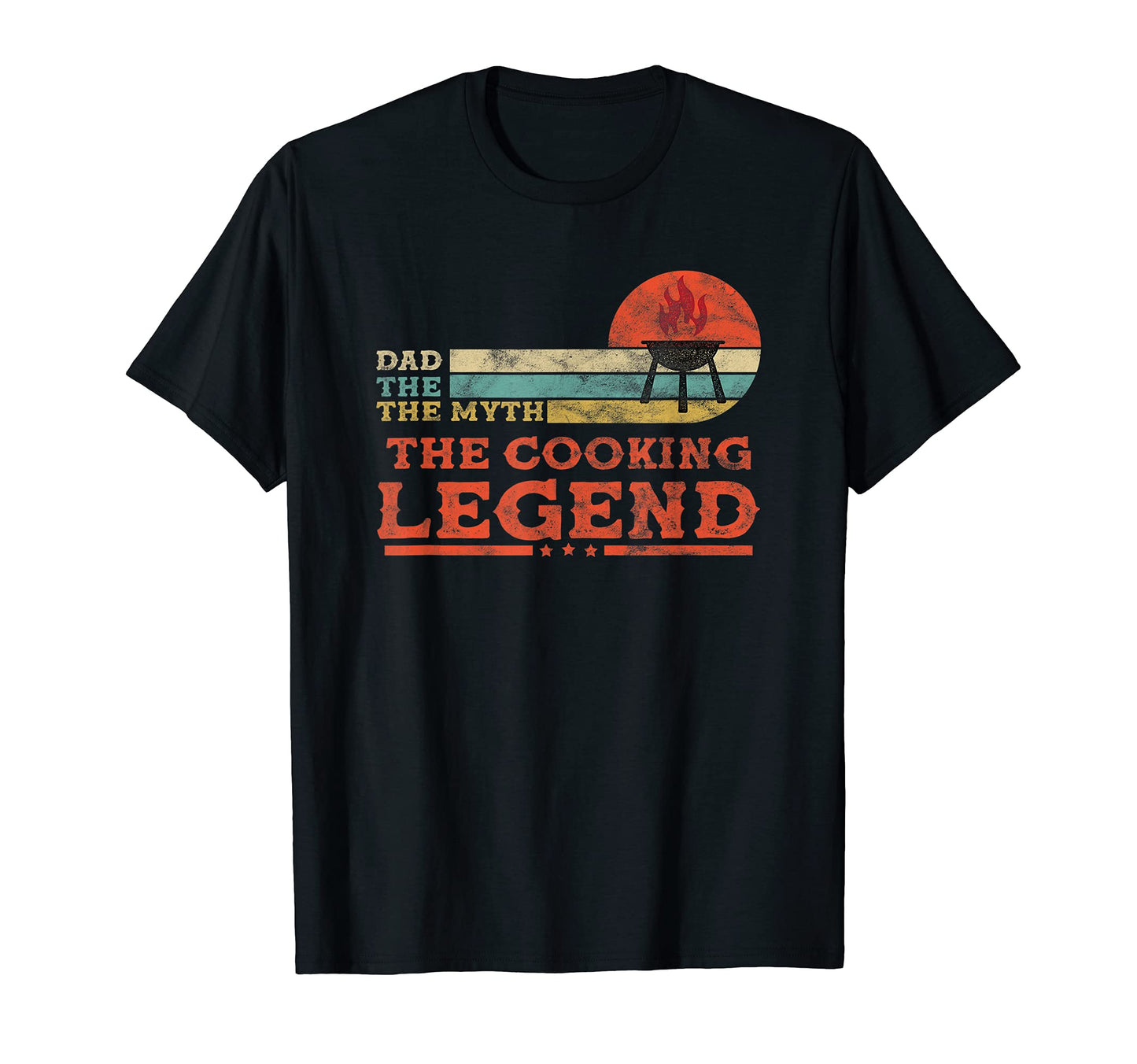 Mens Dad Myth Cooking Legend Chef T-Shirt - Minimalist Print Men Women - T-Shirt, Sweatshirt, Hoodie
