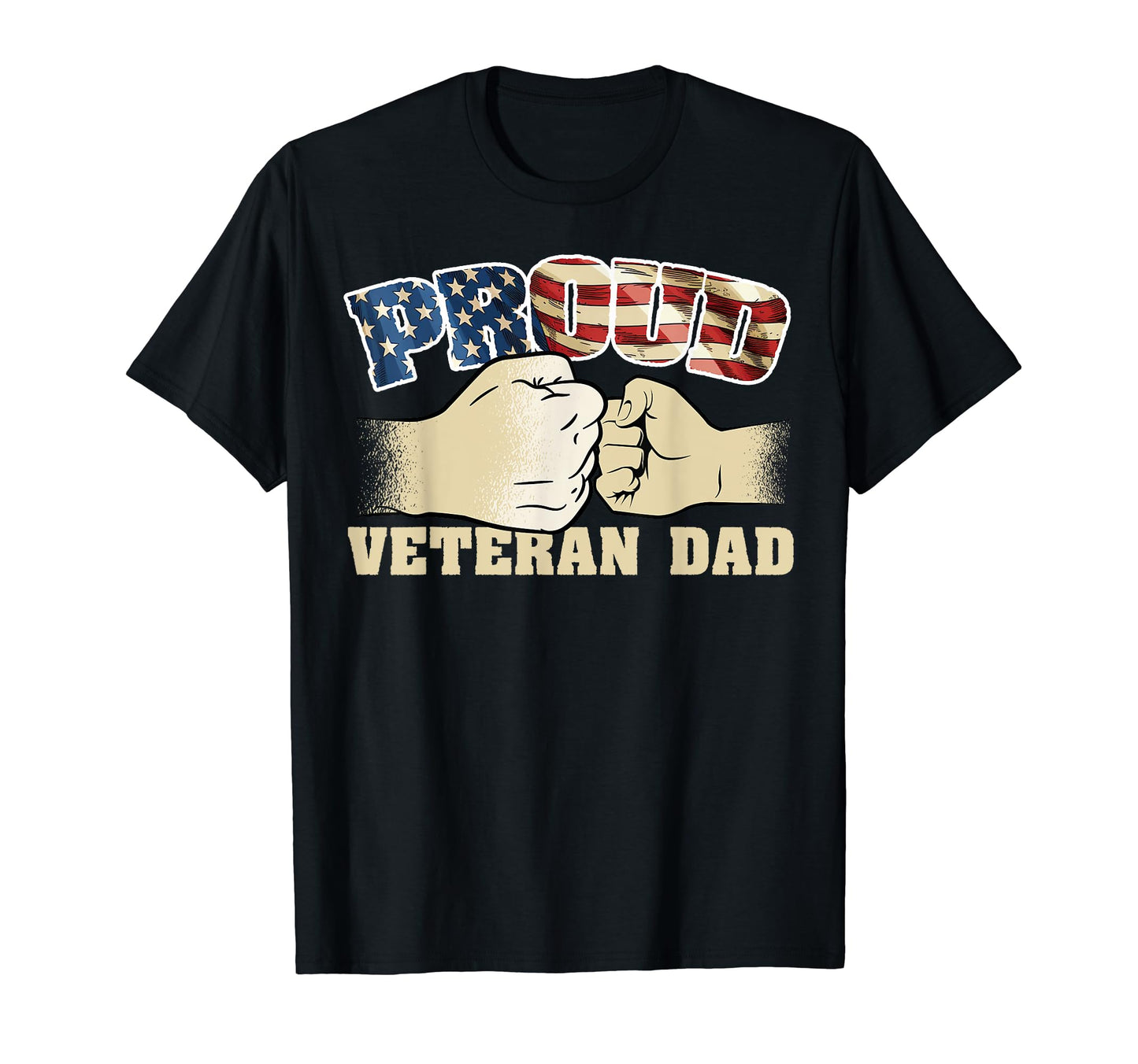 Proud Veteran Dad Father Veterans Day T-Shirt - Minimalist Print Men Women - T-Shirt, Sweatshirt, Hoodie