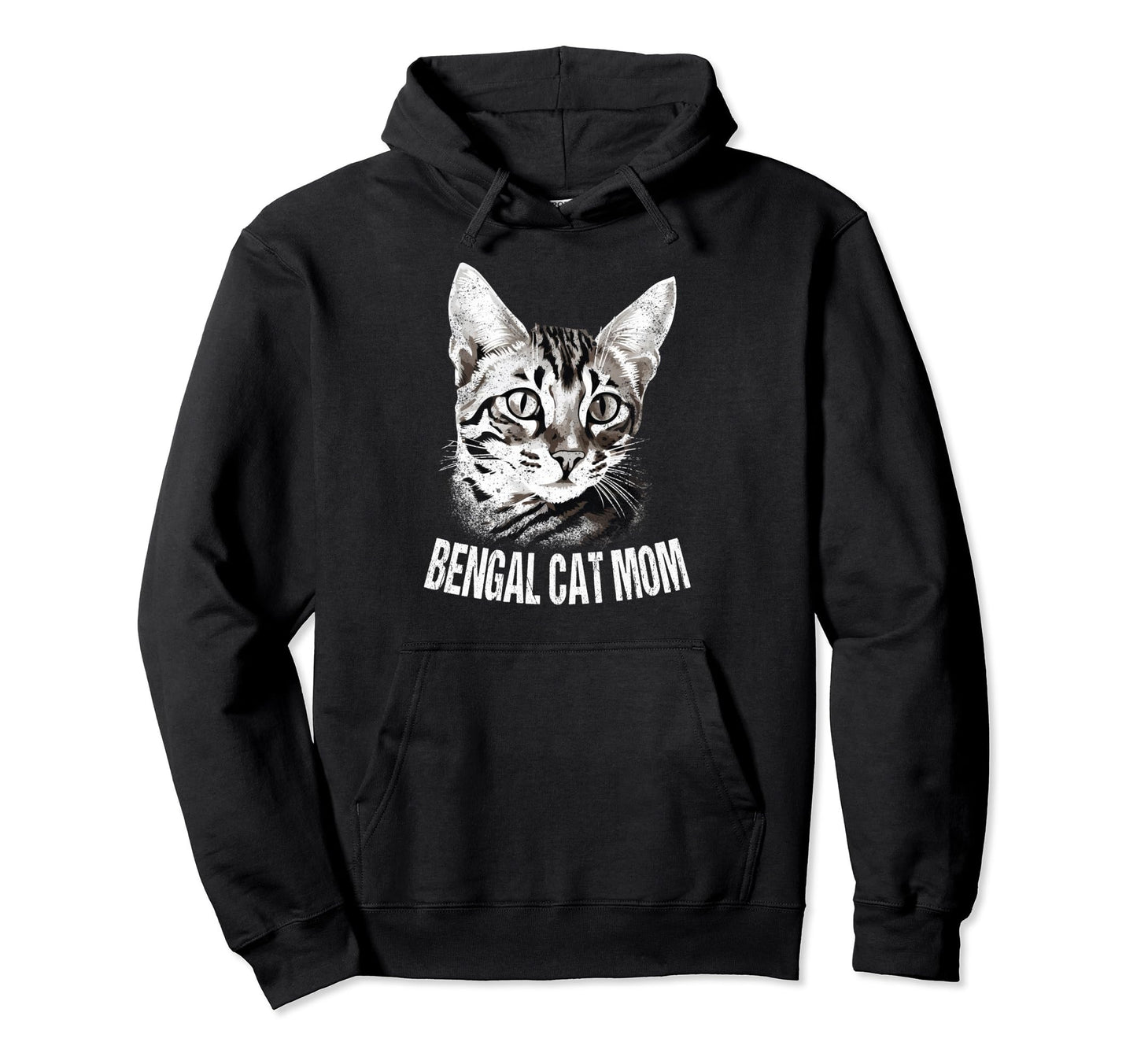 Bengal Cat Dad Mom Mama Pop Family Pet Hoodie - Aesthetic Graphic Unisex - T-Shirt, Sweatshirt, Hoodie