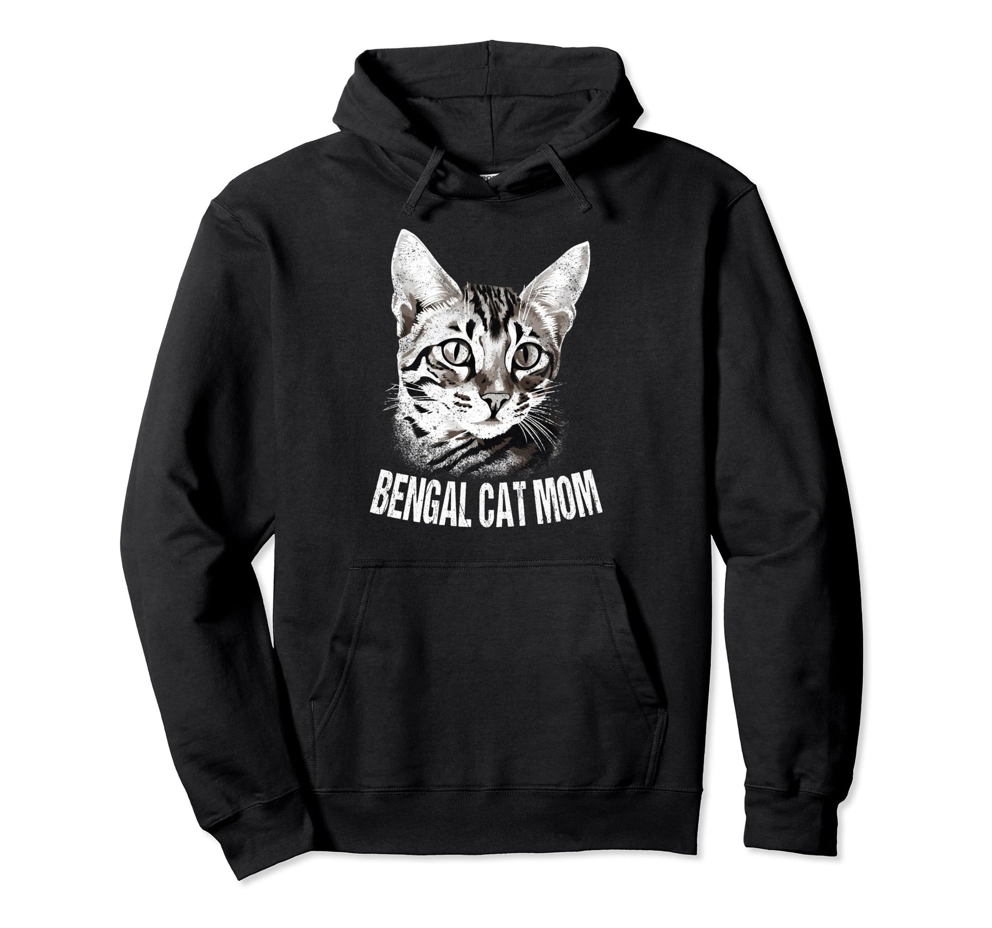 Bengal Cat Dad Mom Mama Pop Family Pet Hoodie - Aesthetic Graphic Unisex - T-Shirt, Sweatshirt, Hoodie