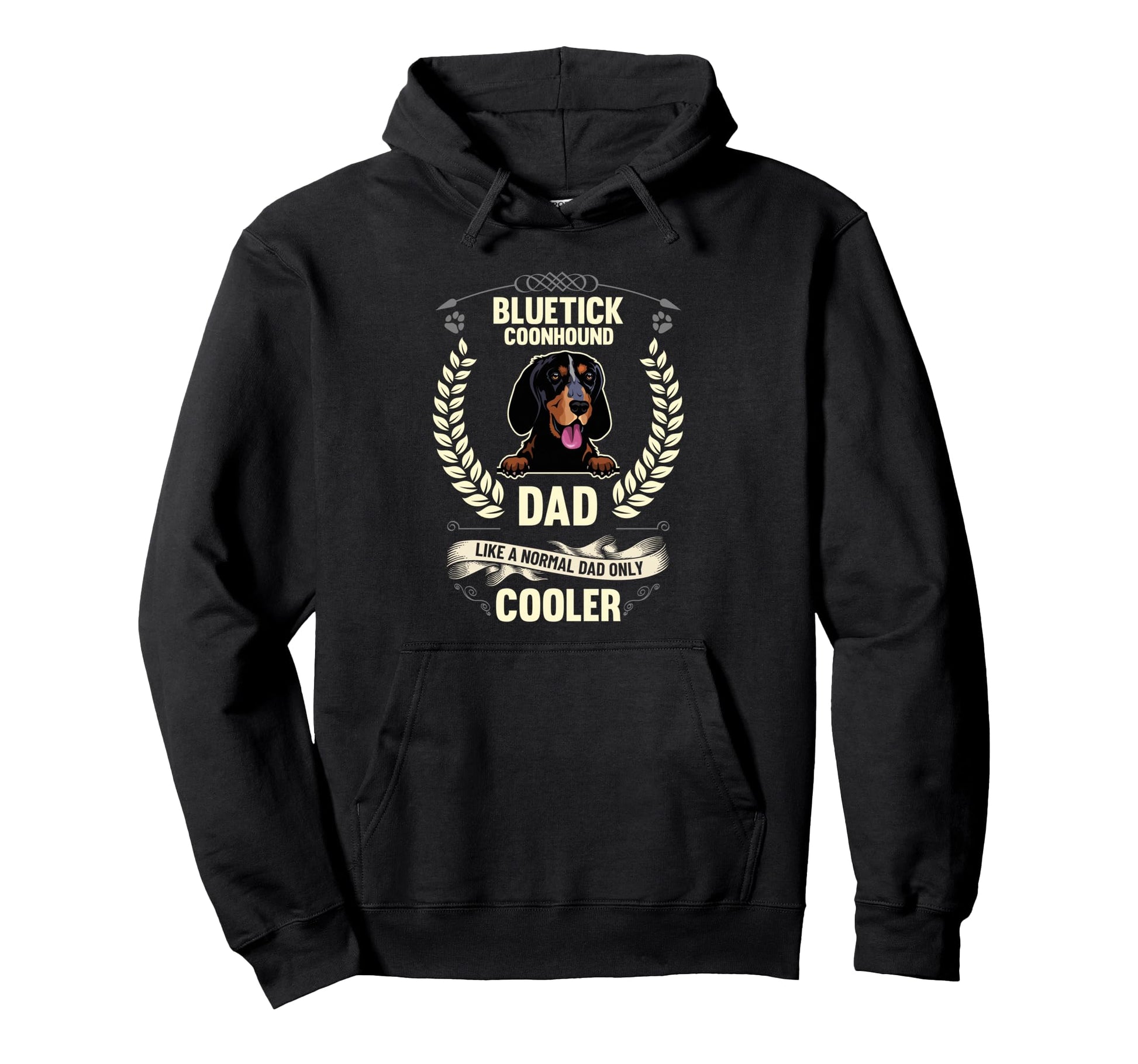 Bluetick Coonhound Dad Like Normal Dad Hoodie - Aesthetic Graphic Unisex - T-Shirt, Sweatshirt, Hoodie